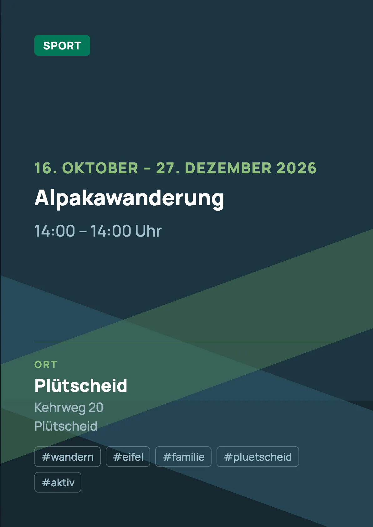 Veranstaltungsflyer
