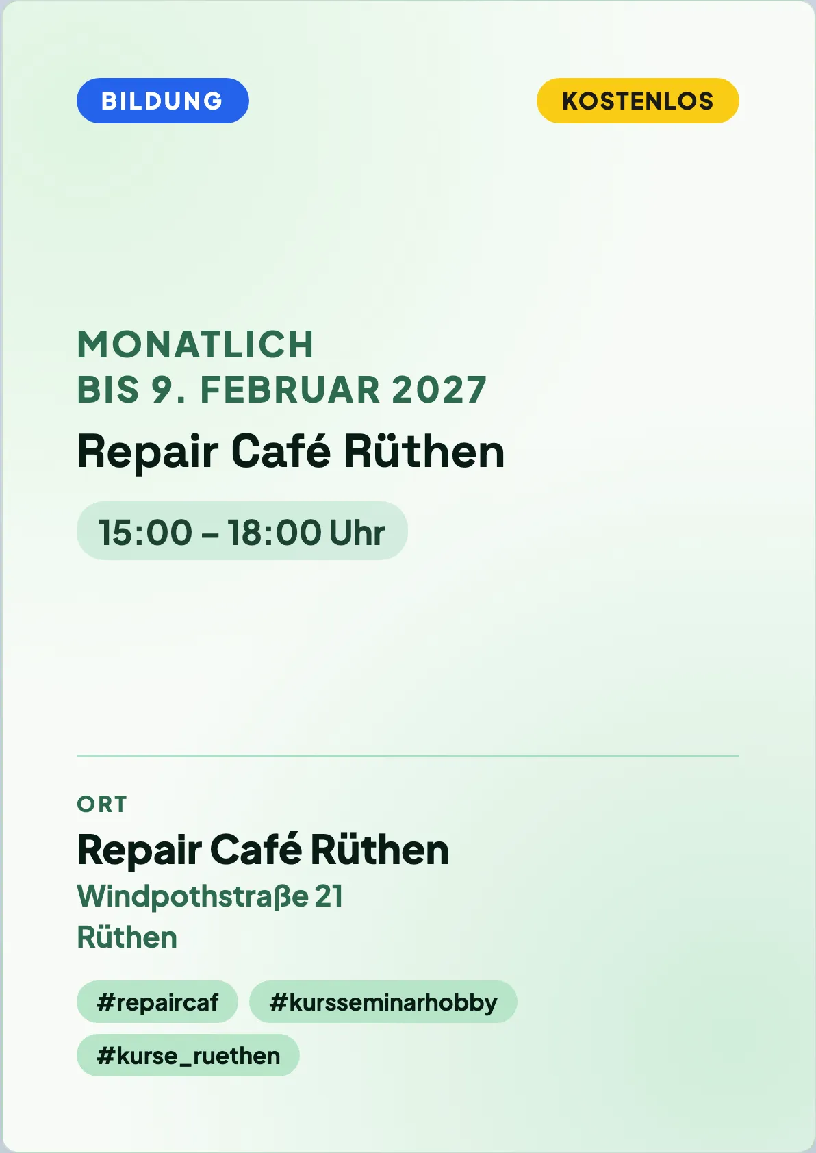Veranstaltungsflyer