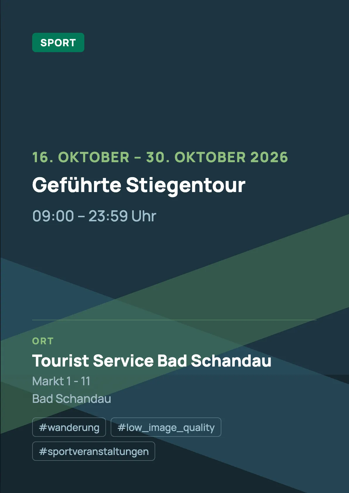 Veranstaltungsflyer