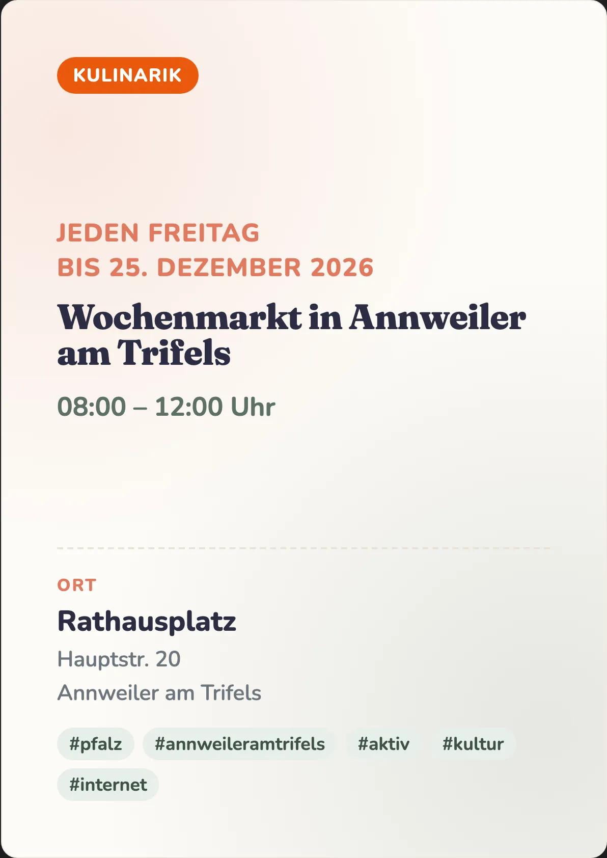 Veranstaltungsflyer