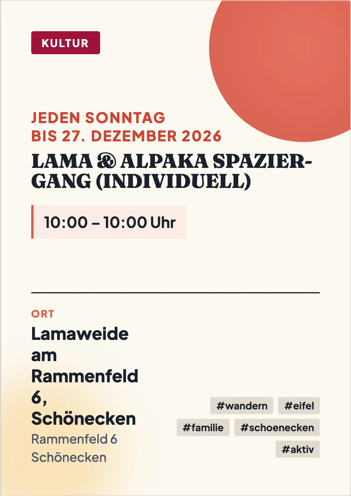 Veranstaltungsflyer