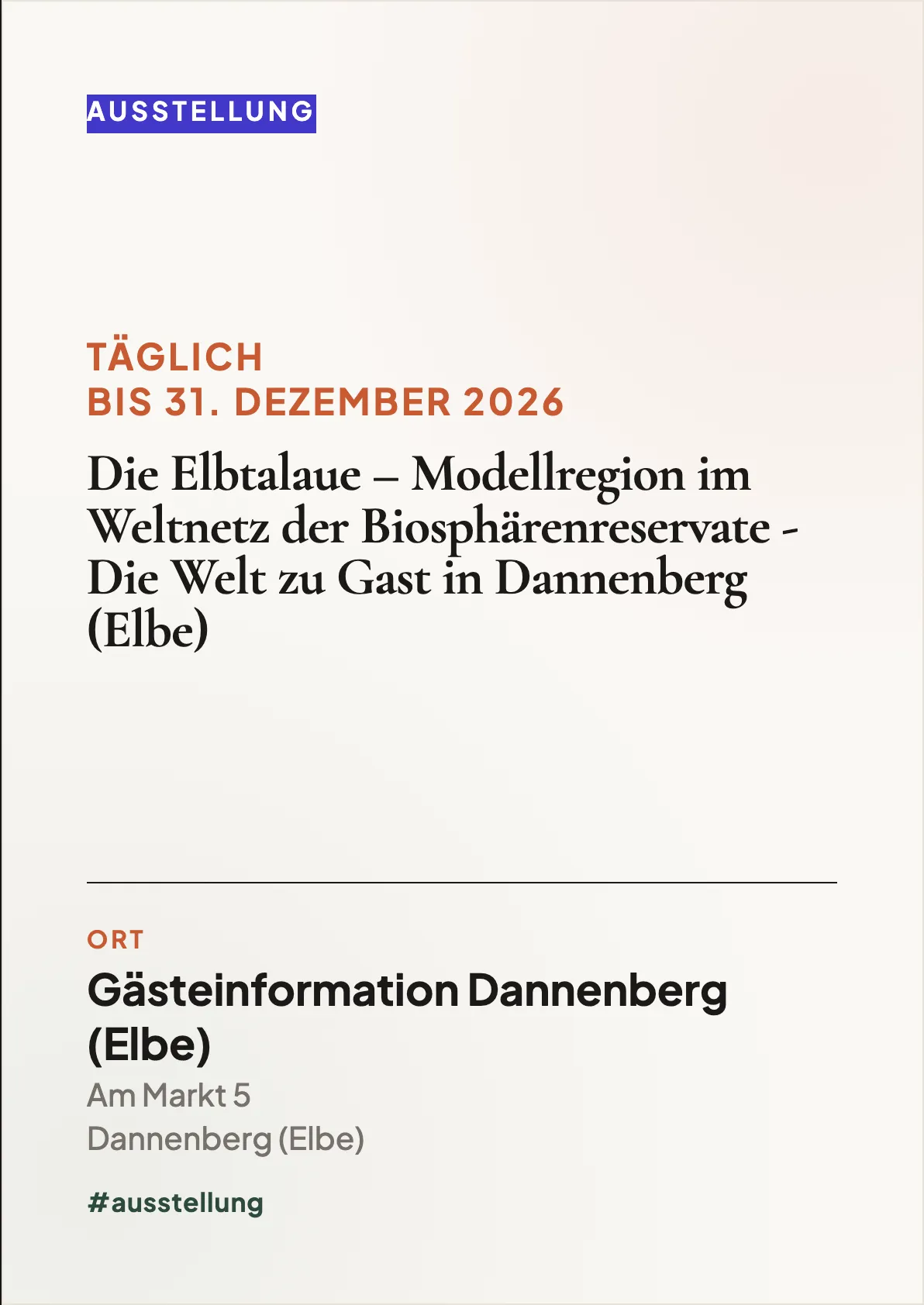 Veranstaltungsflyer