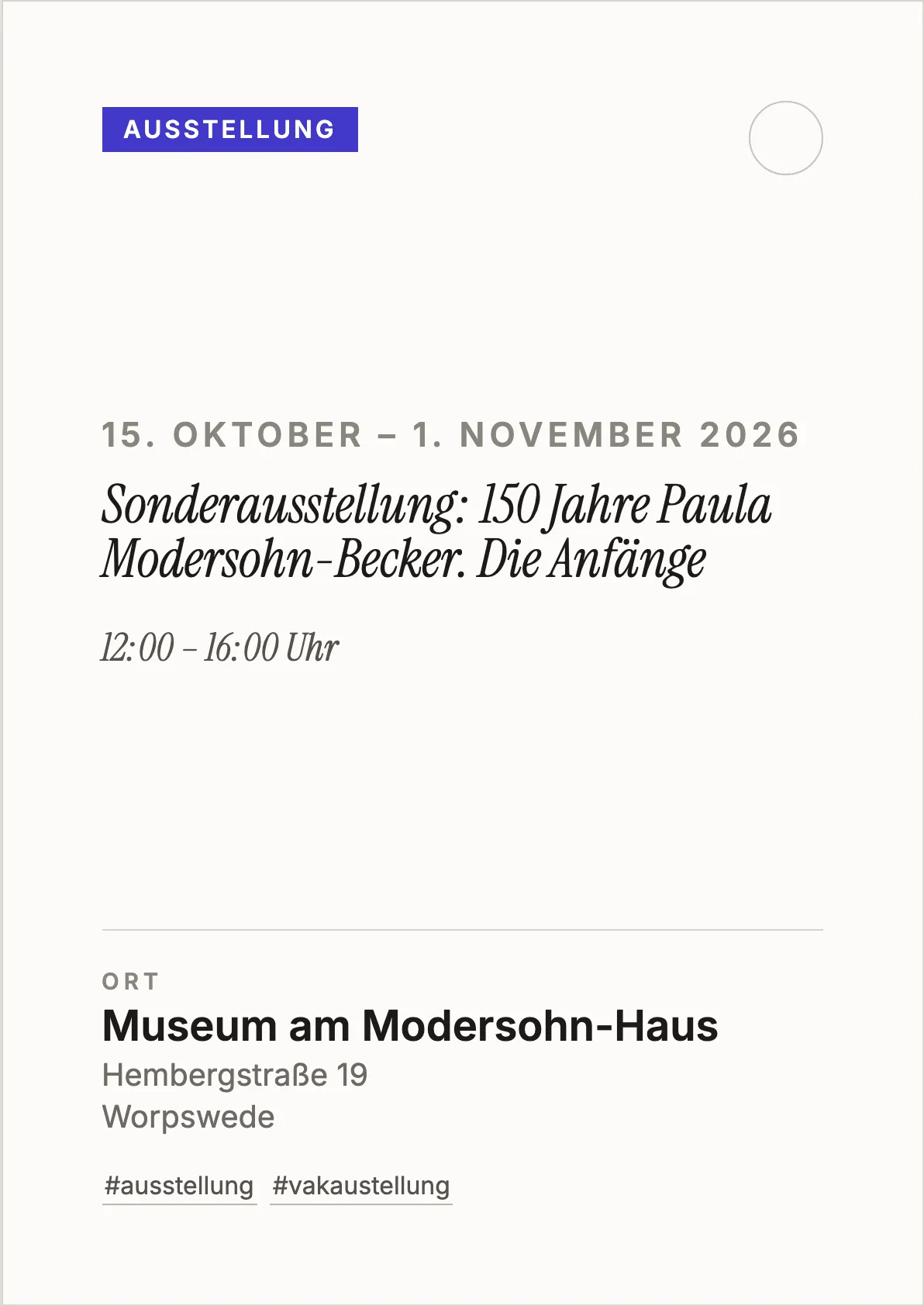 Veranstaltungsflyer