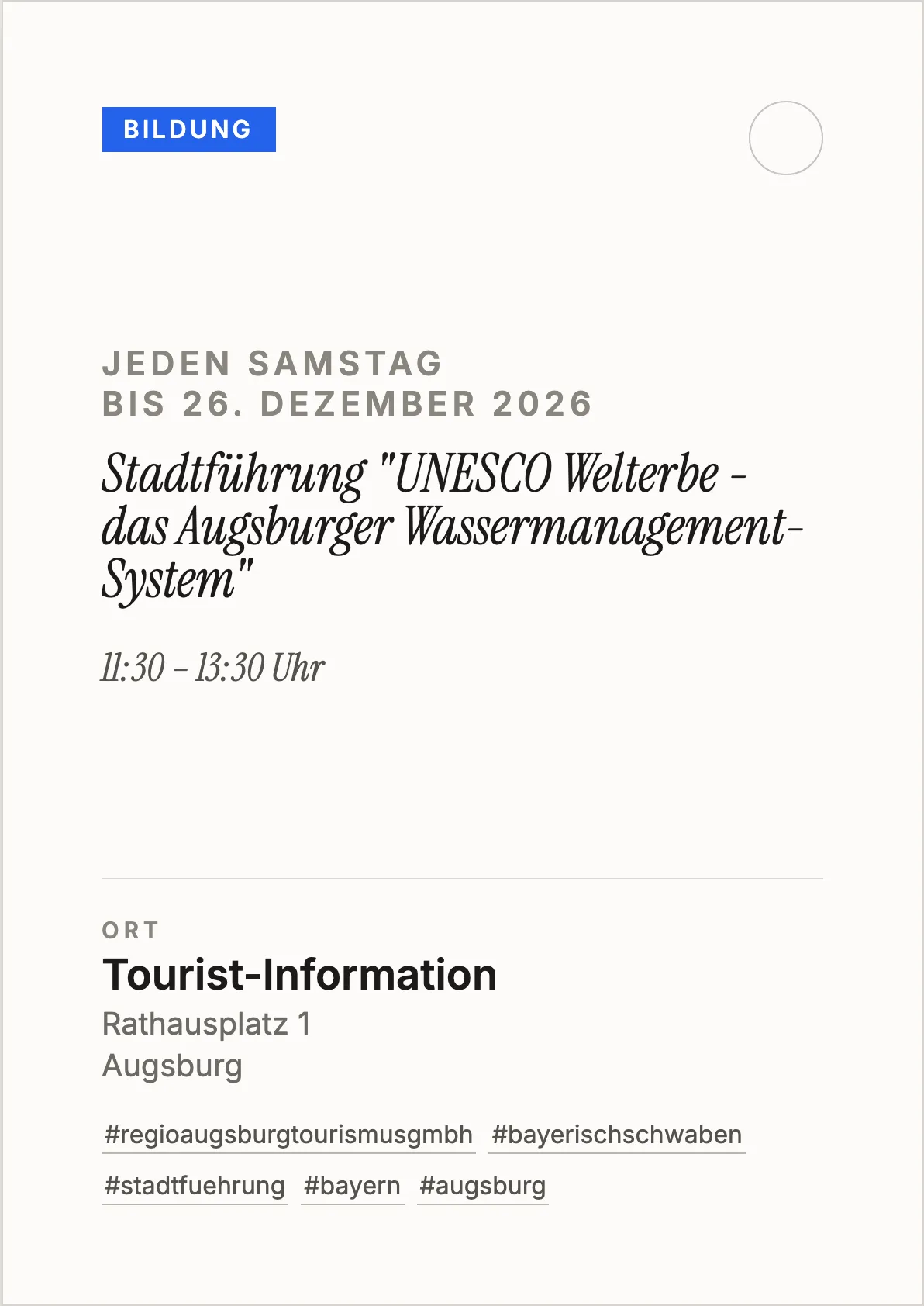 Veranstaltungsflyer