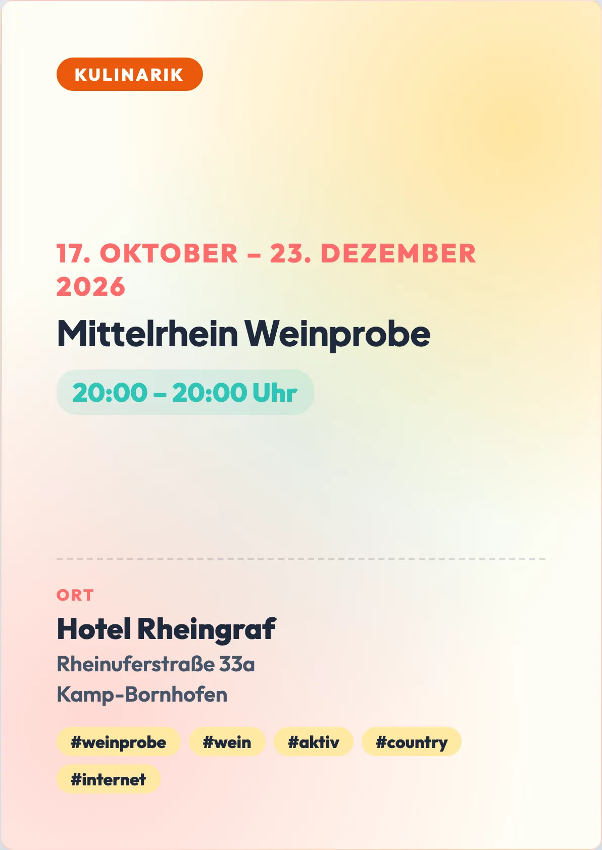 Veranstaltungsflyer