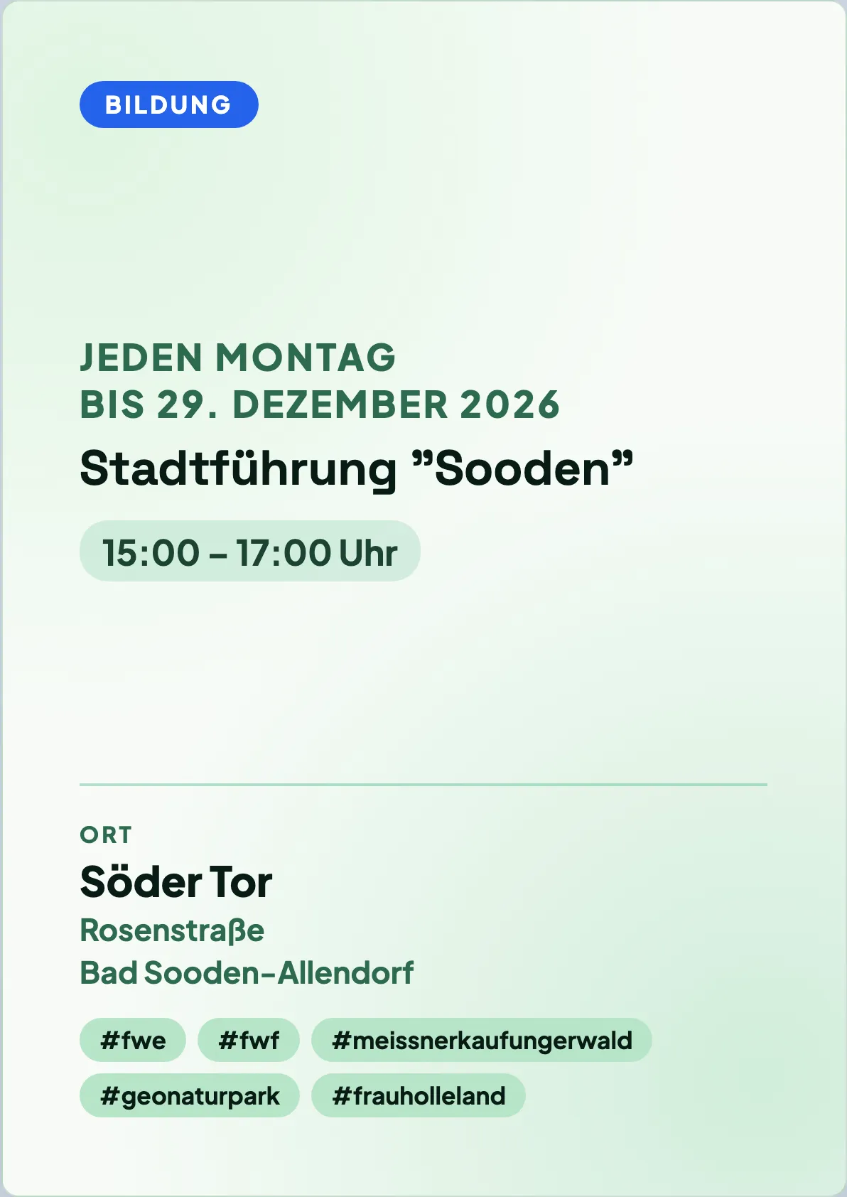 Veranstaltungsflyer