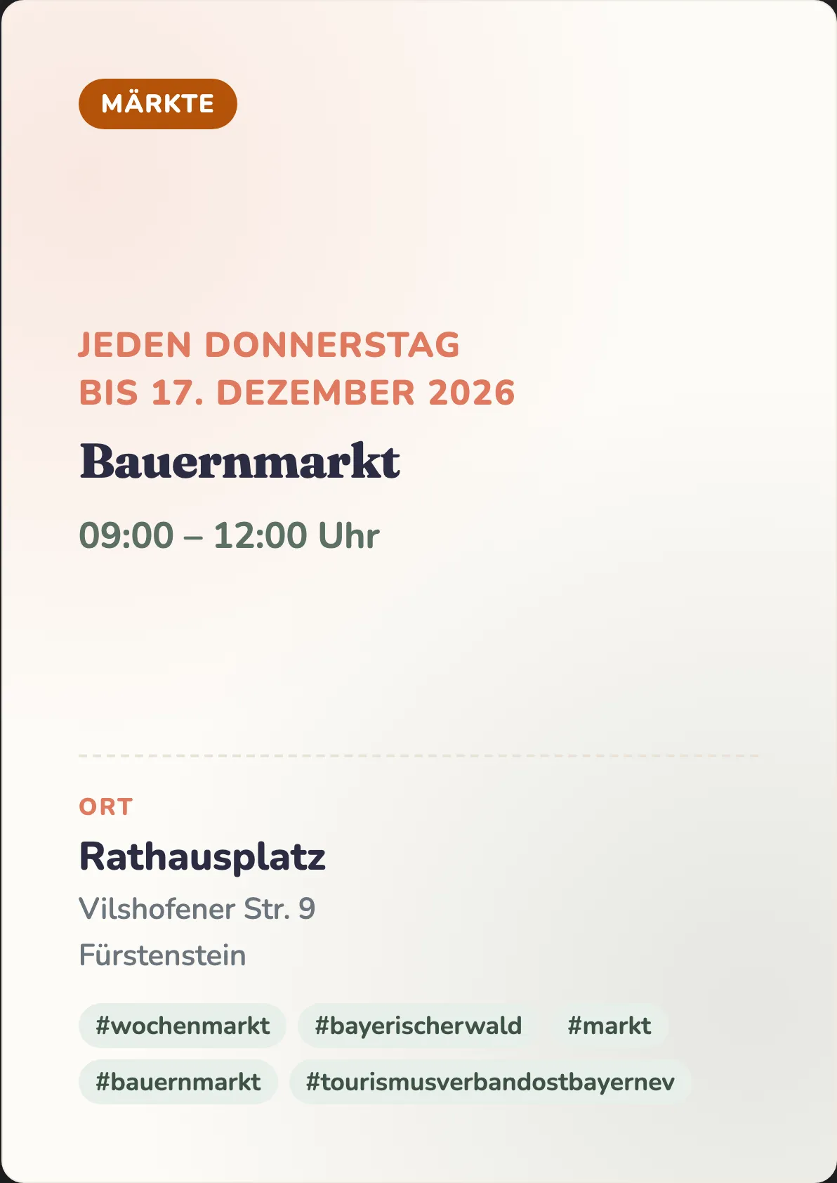 Veranstaltungsflyer