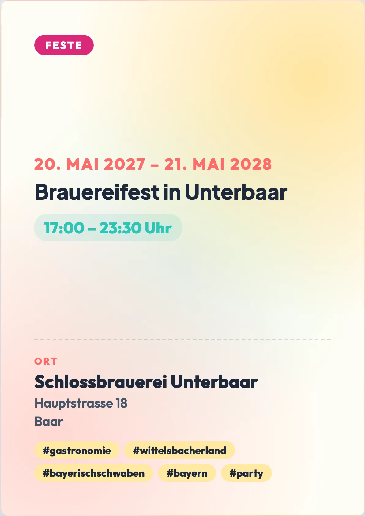 Veranstaltungsflyer