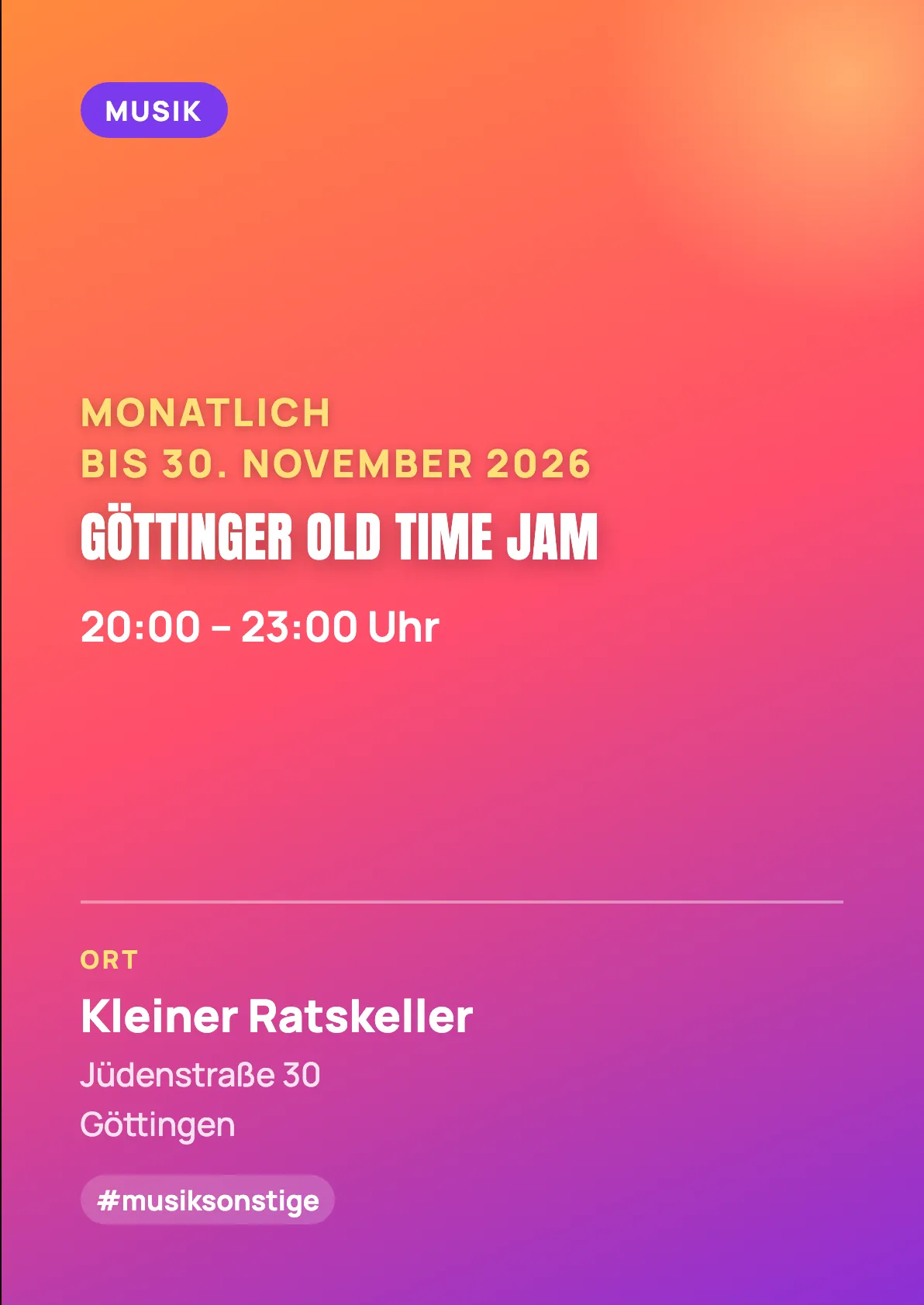 Veranstaltungsflyer