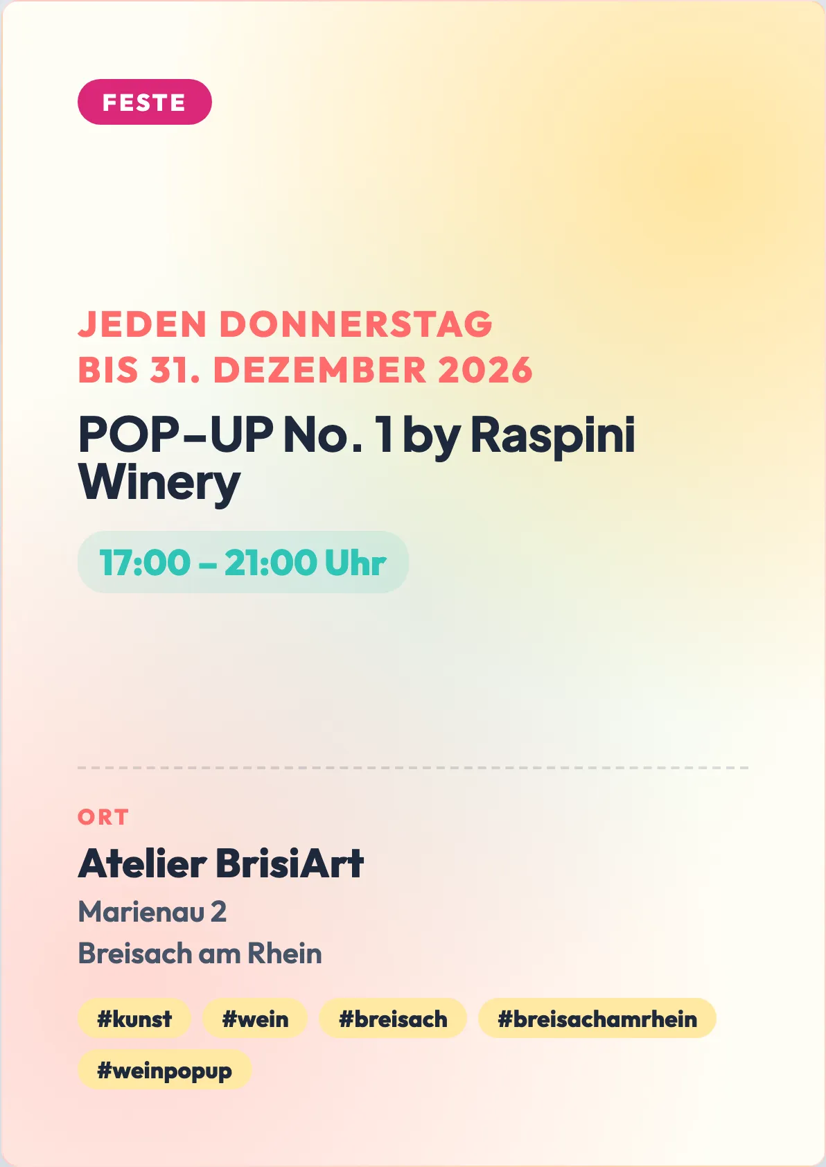 Veranstaltungsflyer