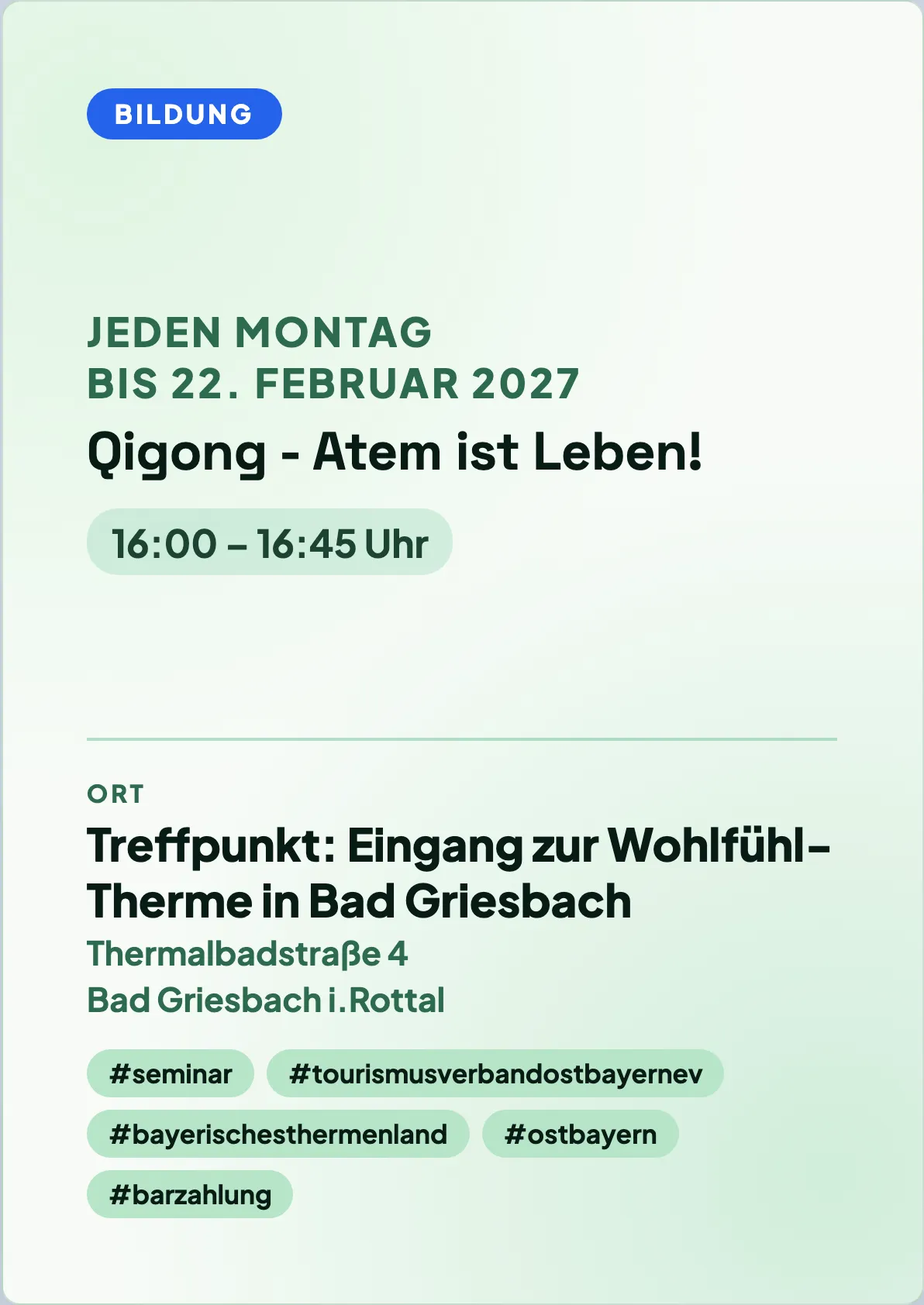 Veranstaltungsflyer