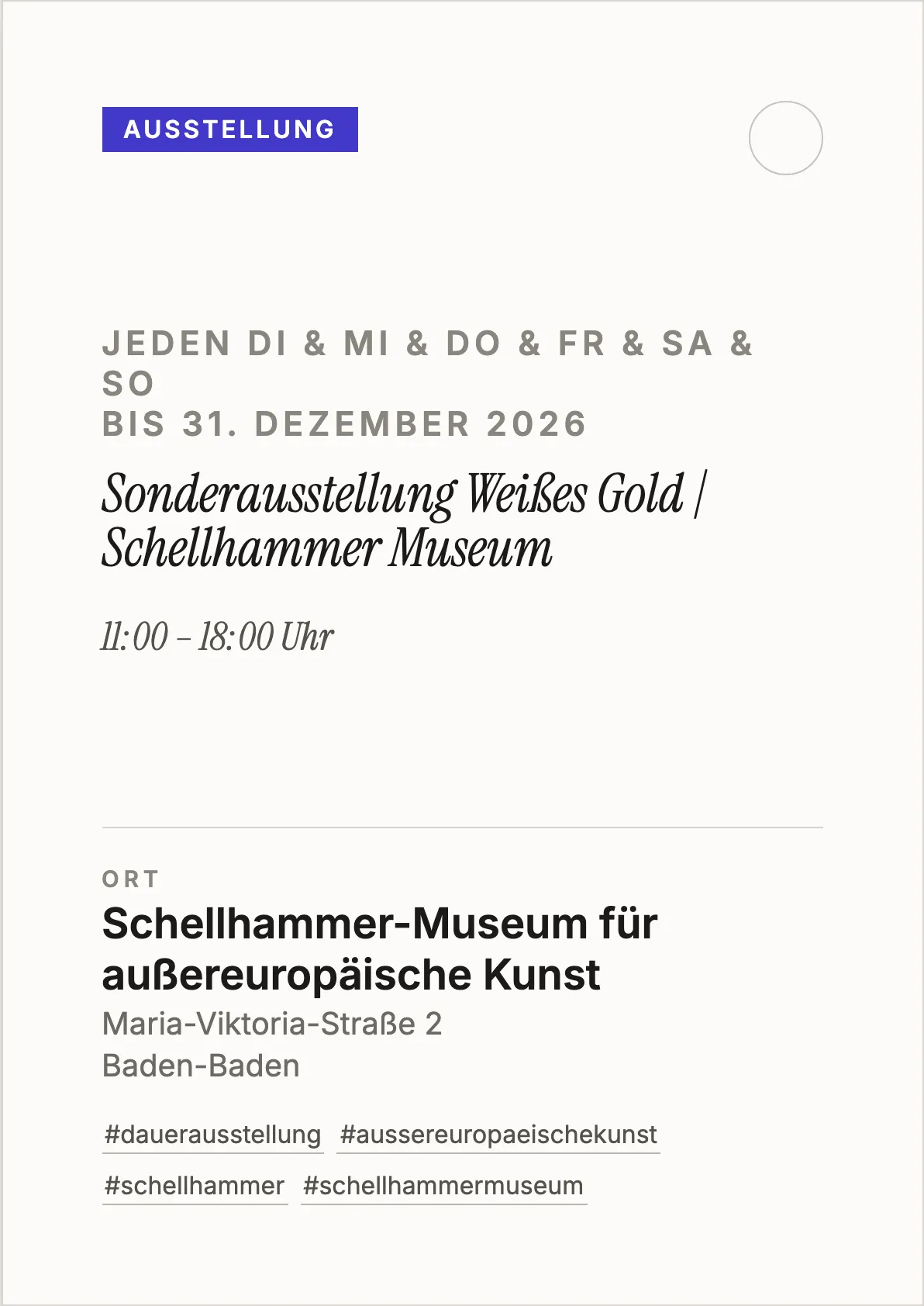Veranstaltungsflyer