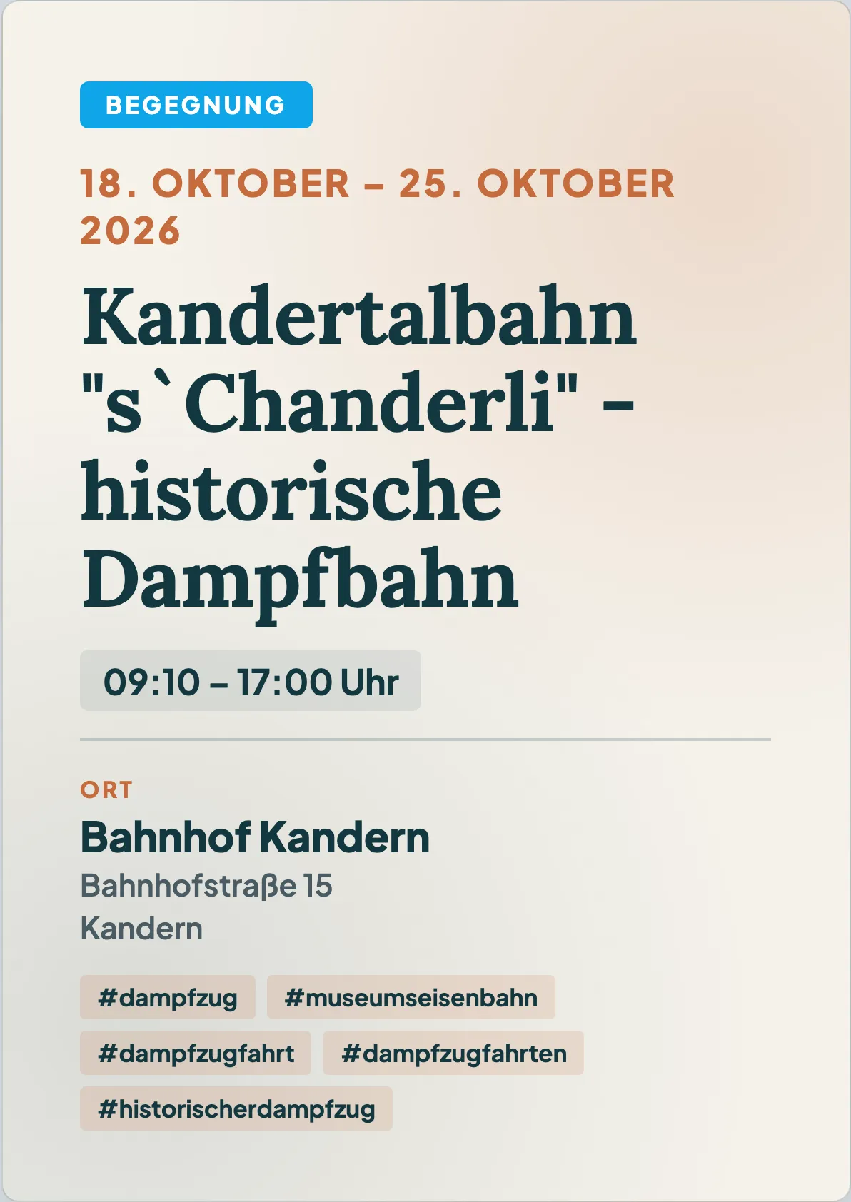 Veranstaltungsflyer