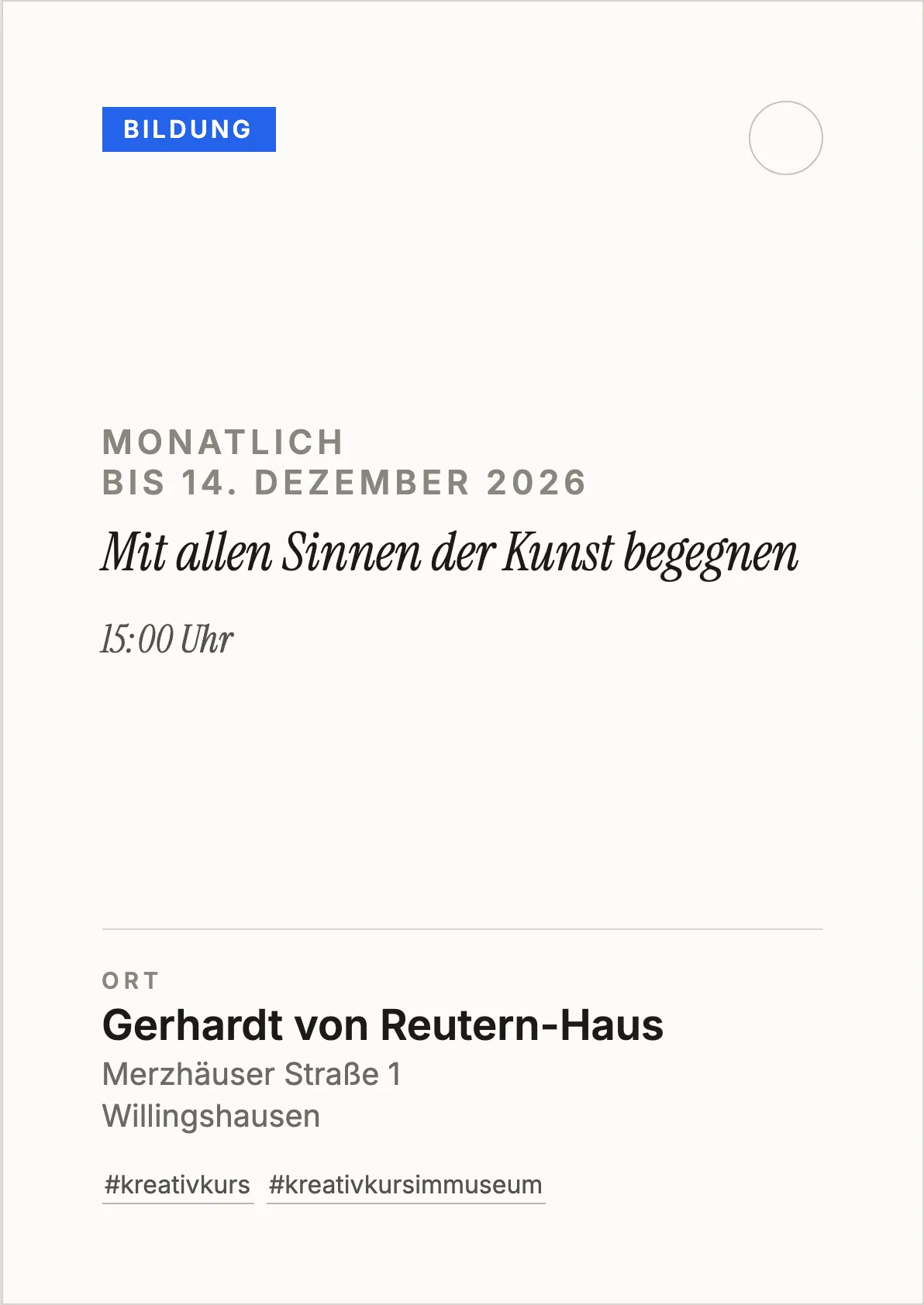 Veranstaltungsflyer