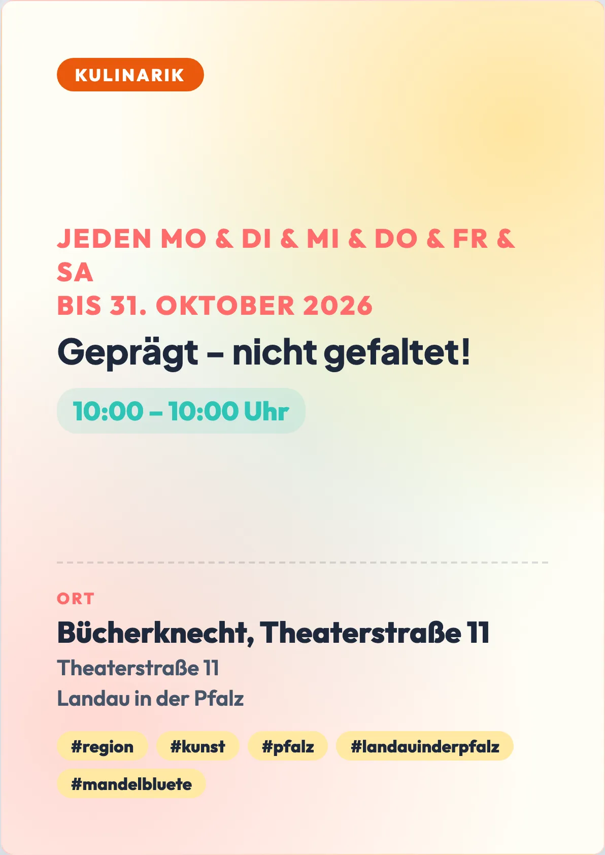 Veranstaltungsflyer