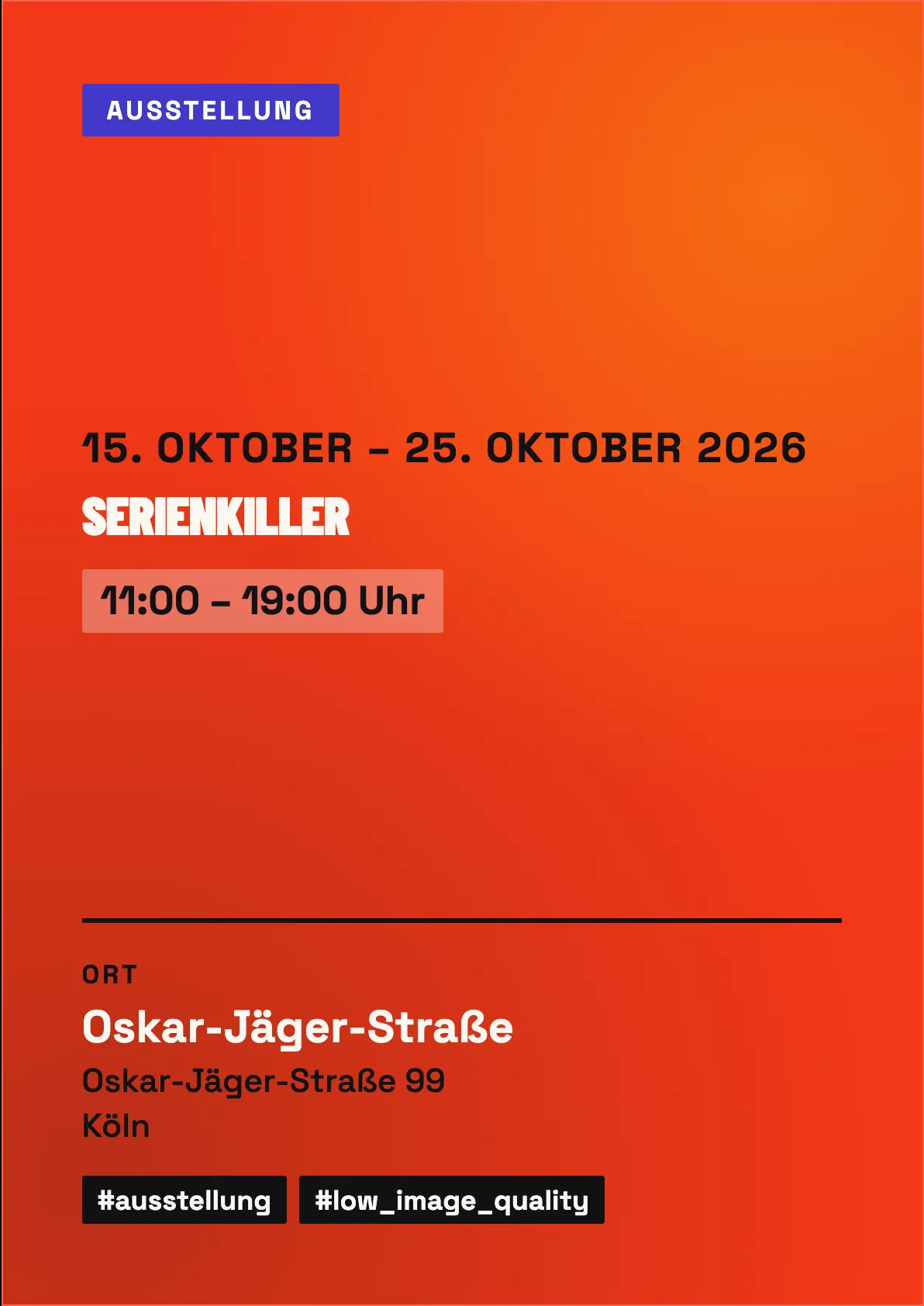 Veranstaltungsflyer