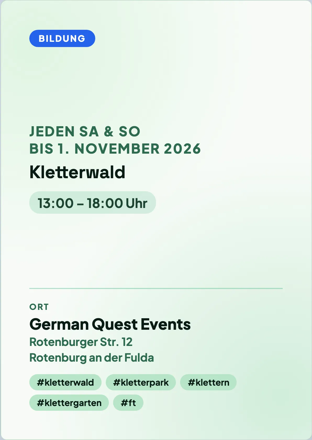 Veranstaltungsflyer