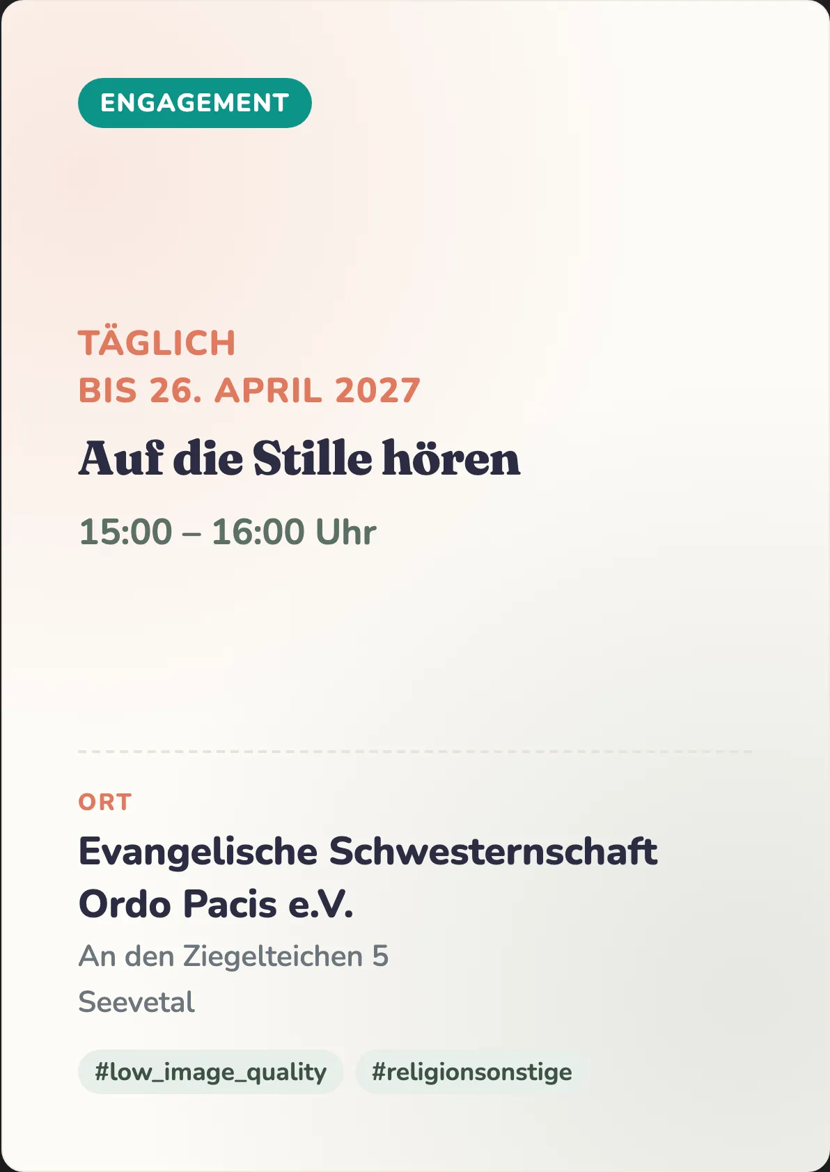 Veranstaltungsflyer