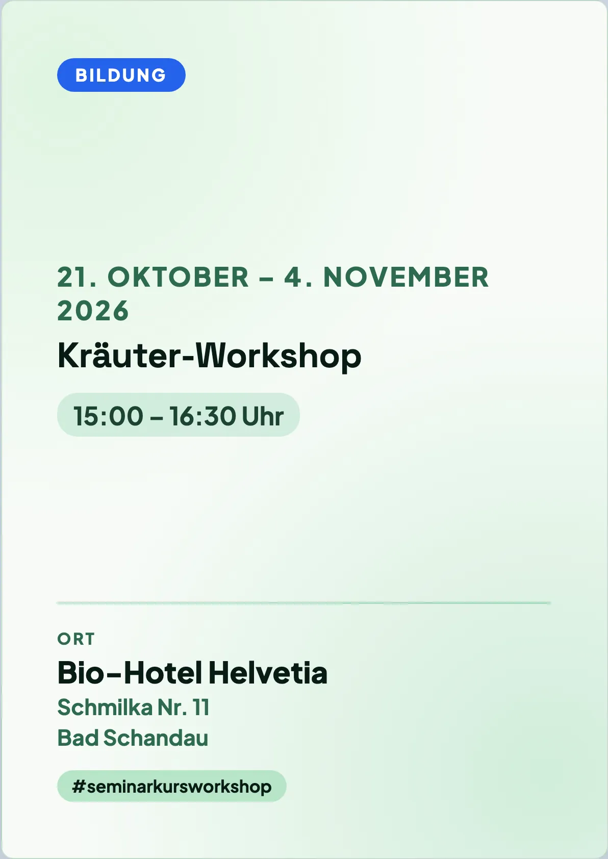 Veranstaltungsflyer