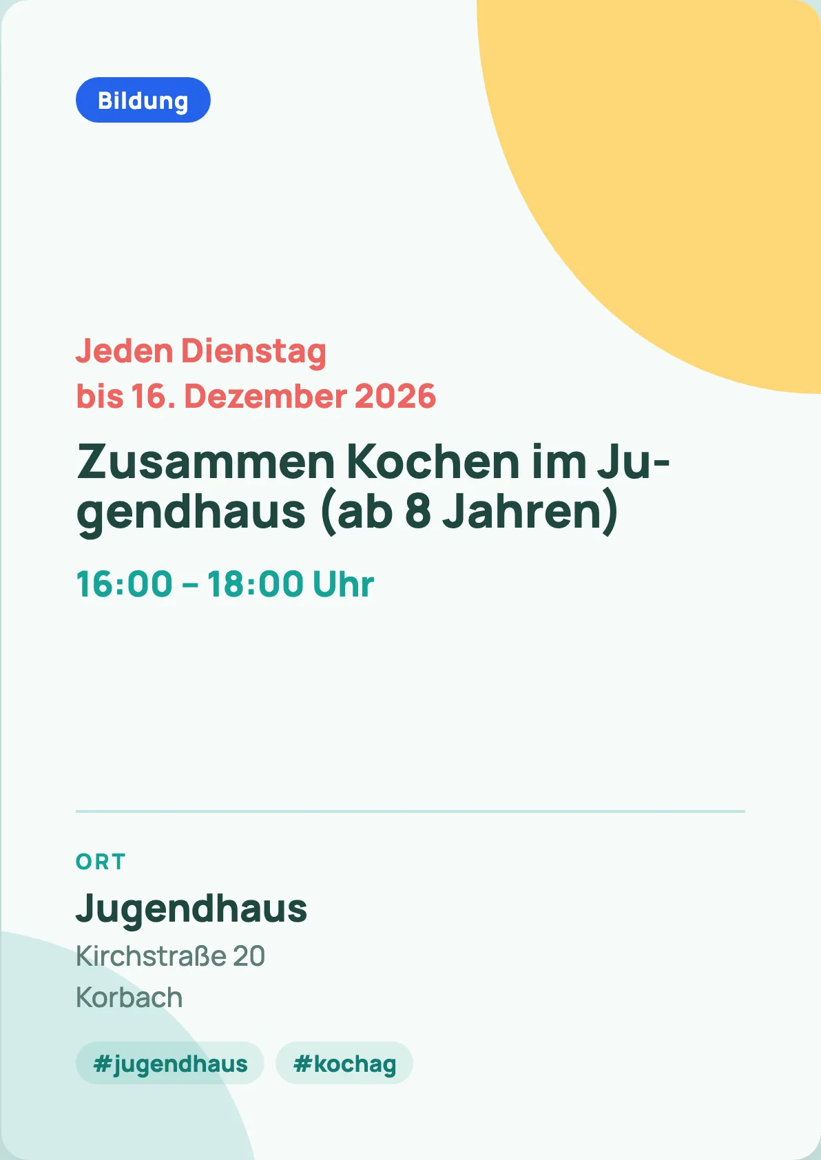 Veranstaltungsflyer