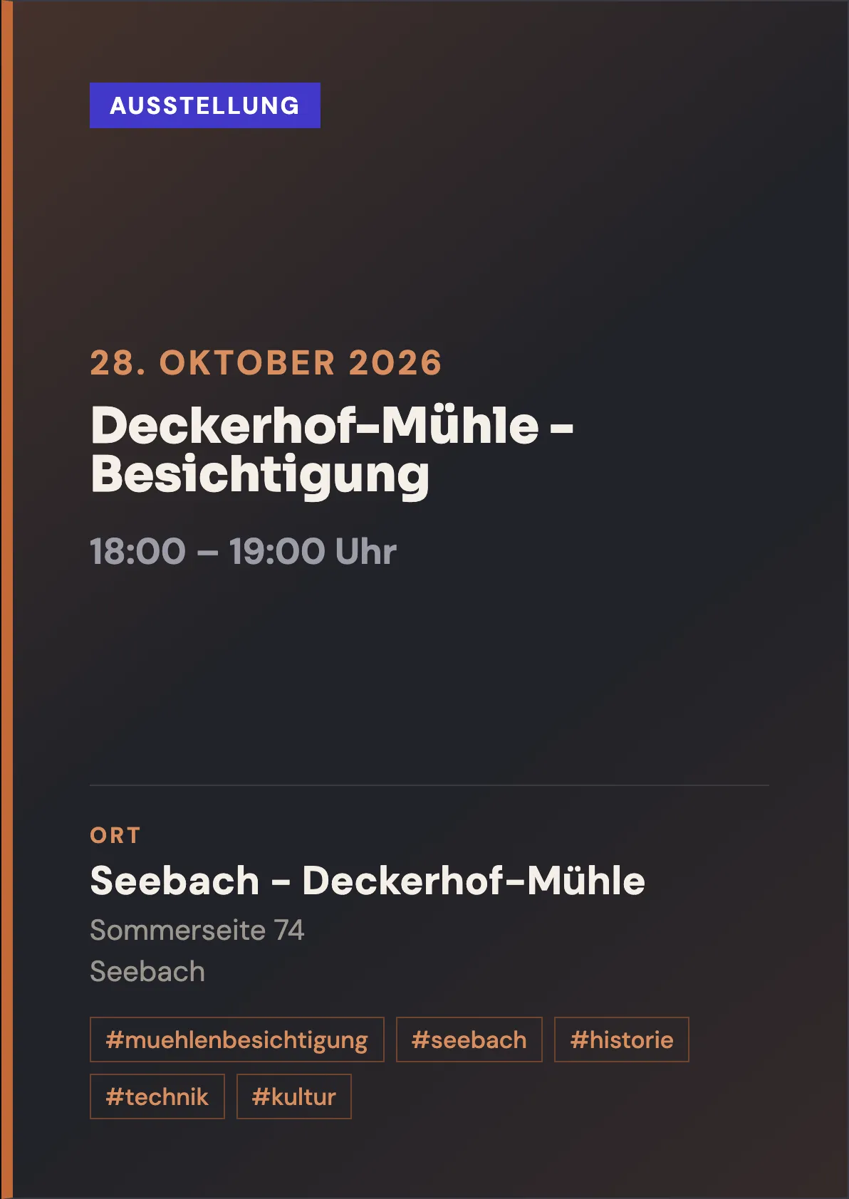 Veranstaltungsflyer