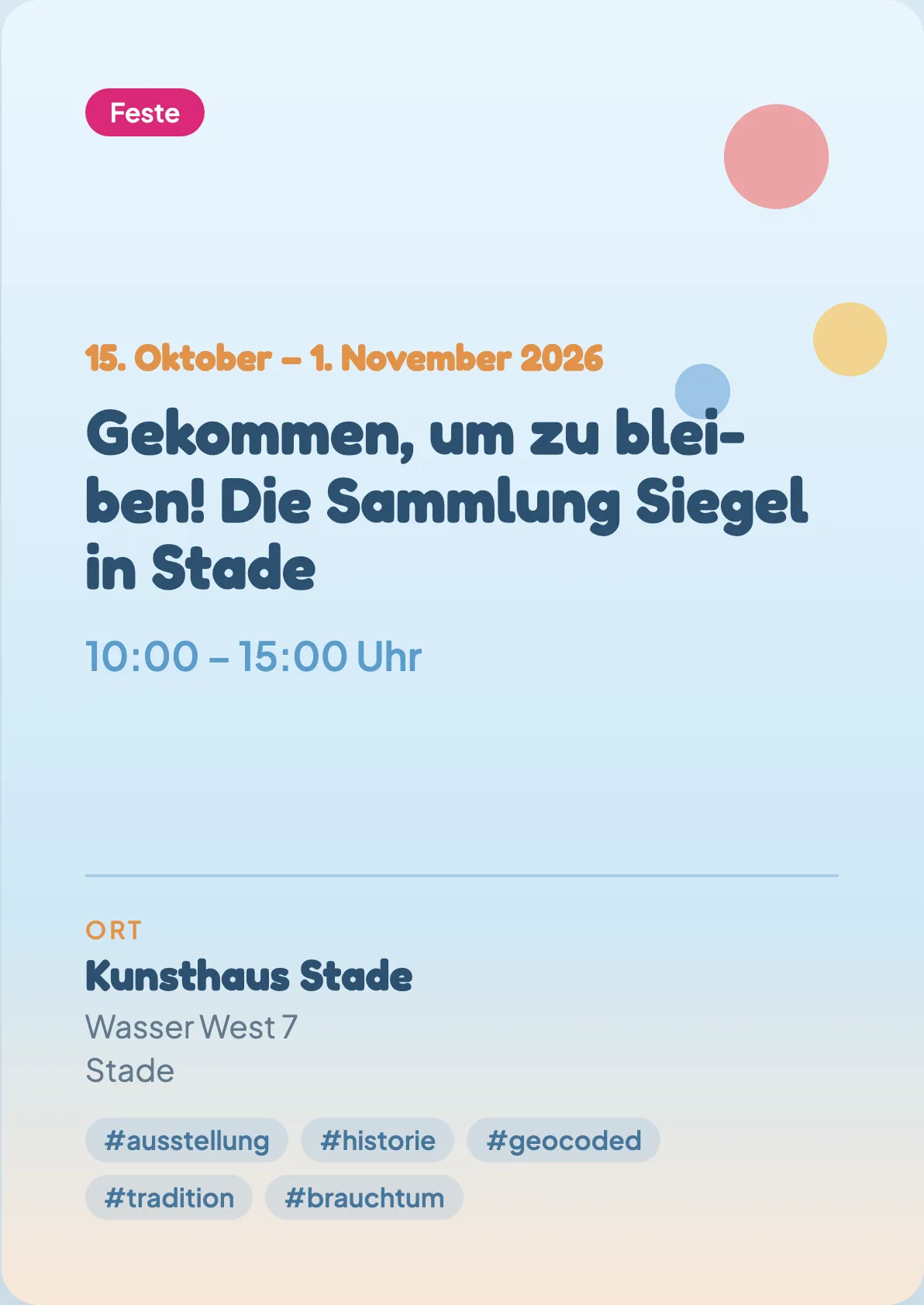 Veranstaltungsflyer