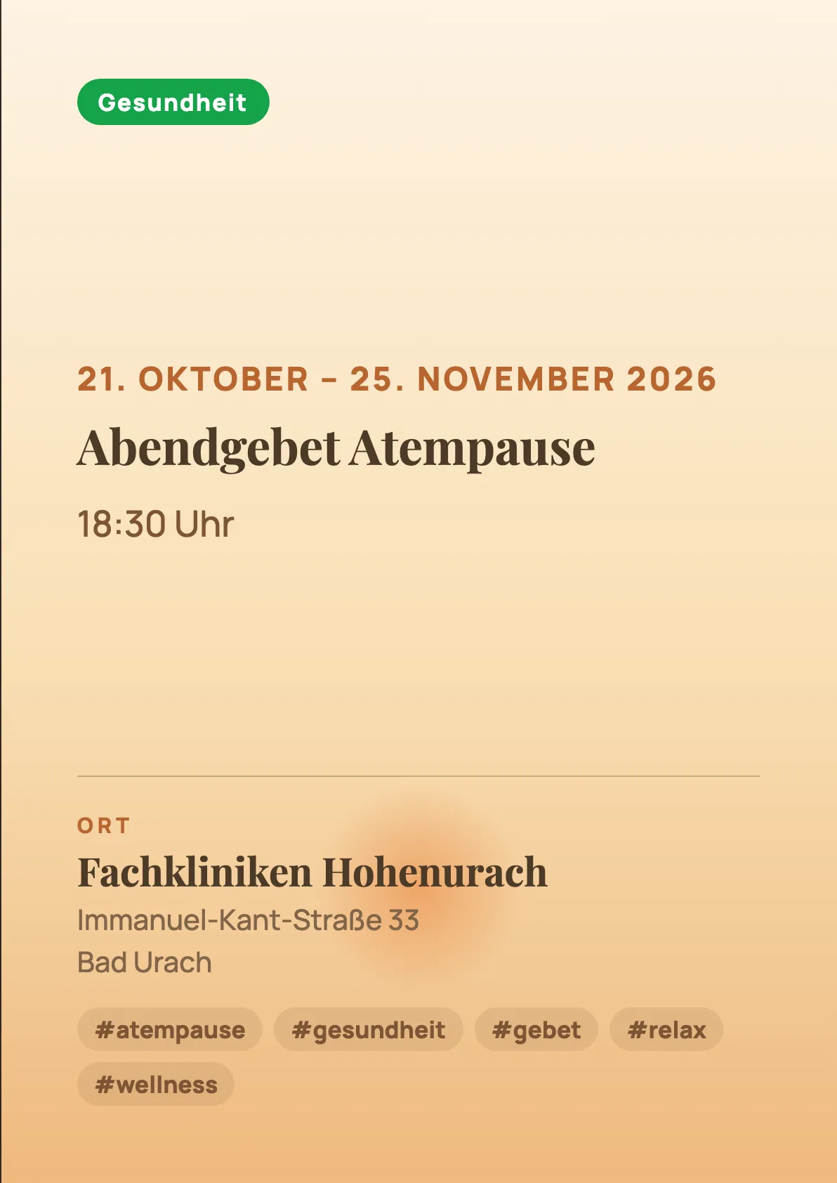 Veranstaltungsflyer