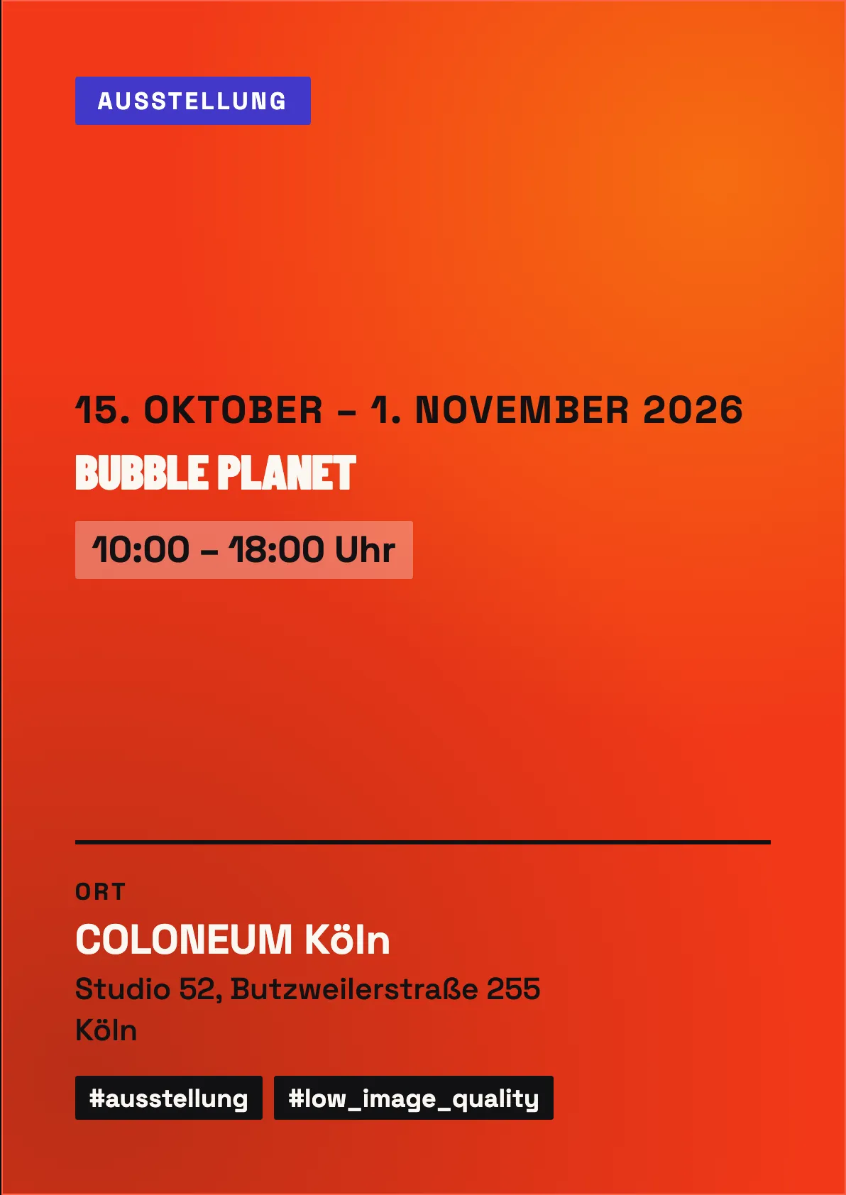Veranstaltungsflyer