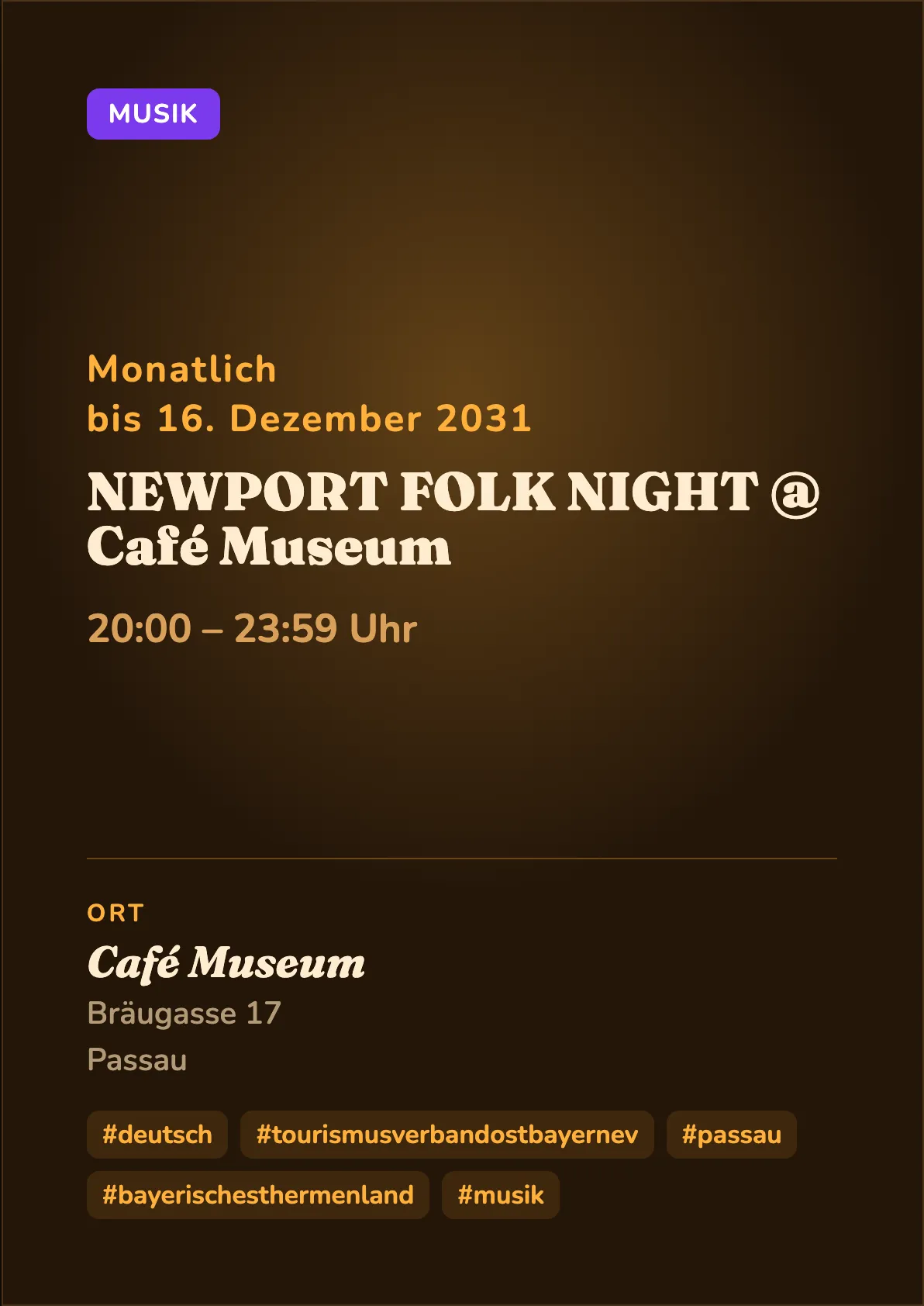 Veranstaltungsflyer