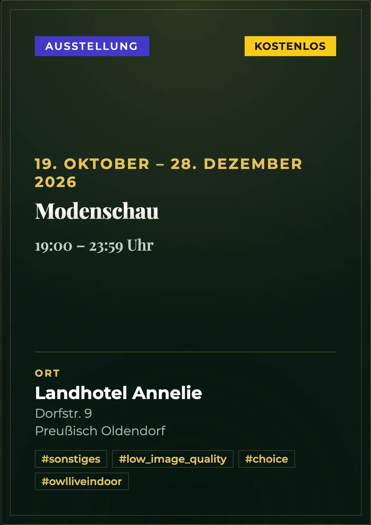 Veranstaltungsflyer