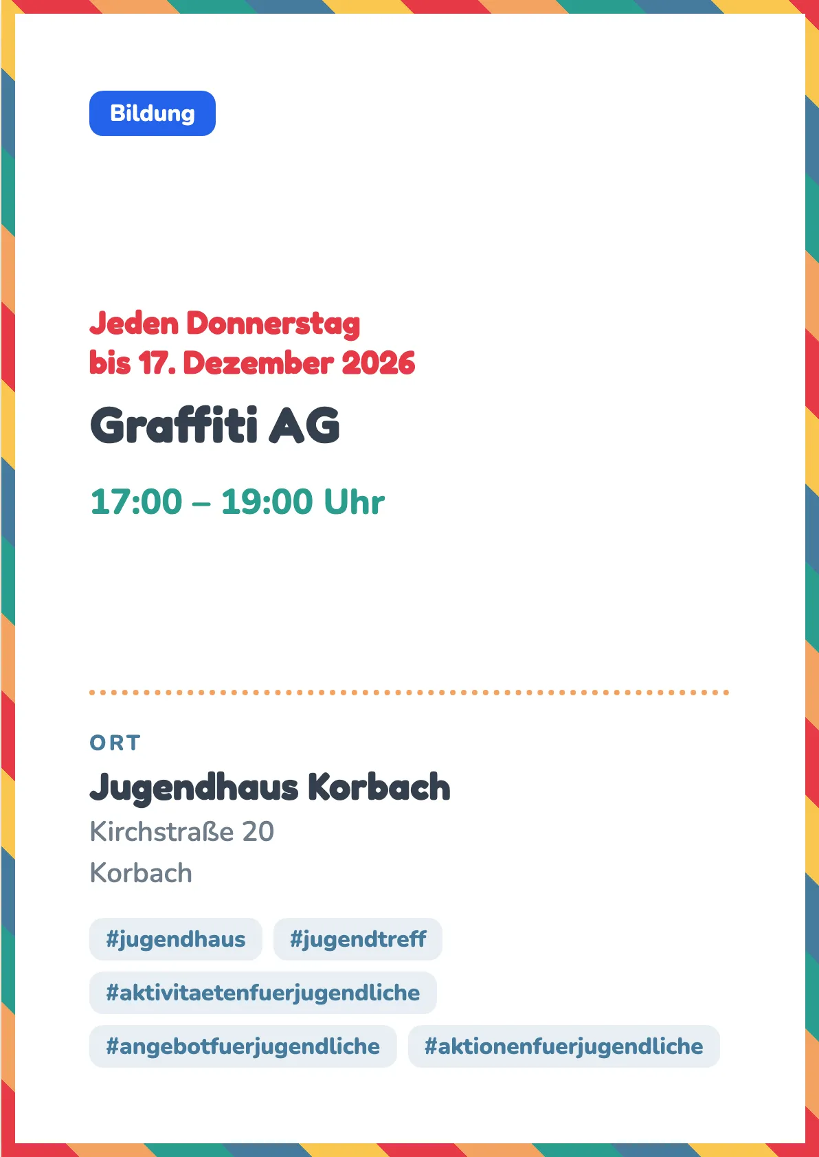 Veranstaltungsflyer