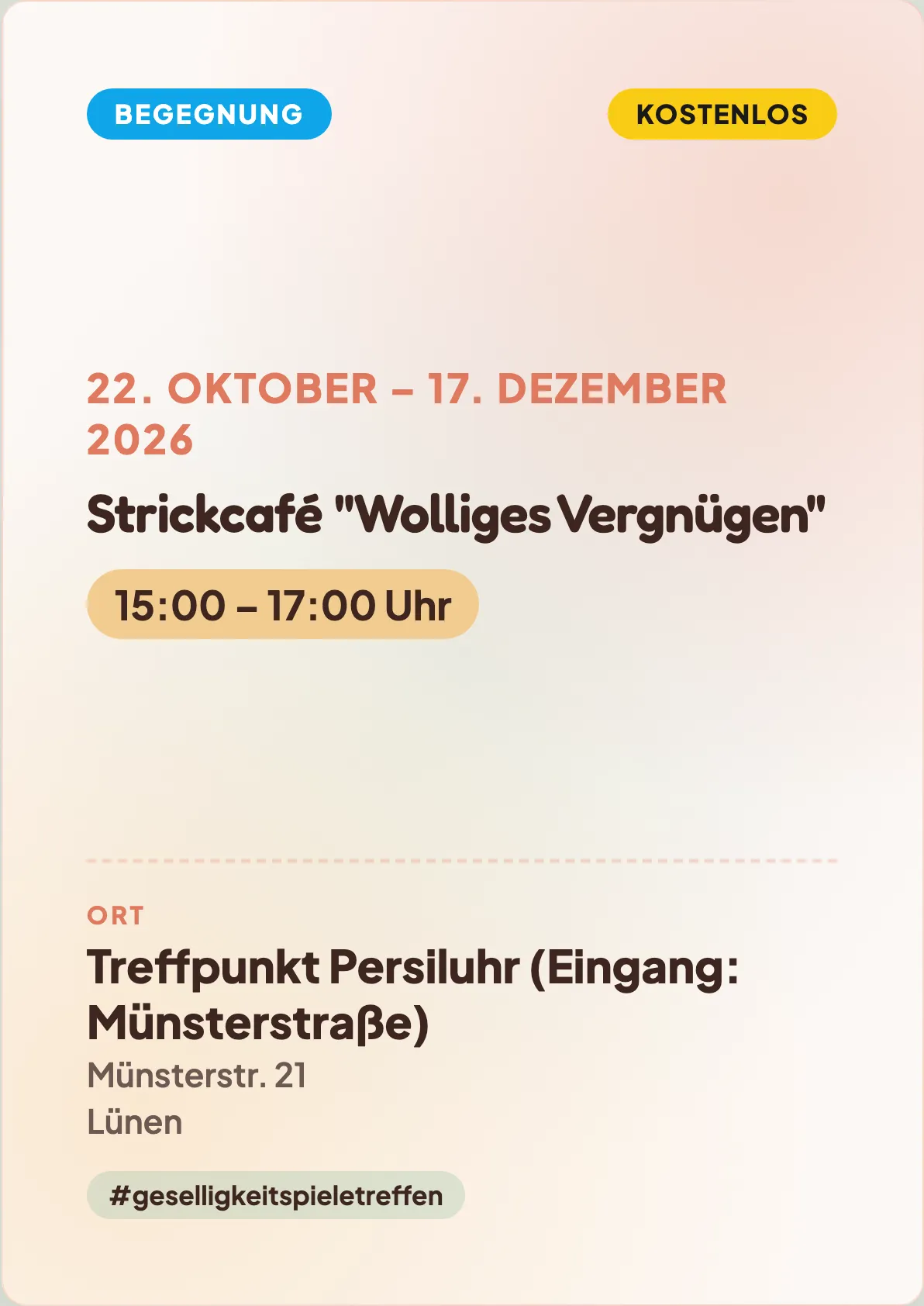 Veranstaltungsflyer