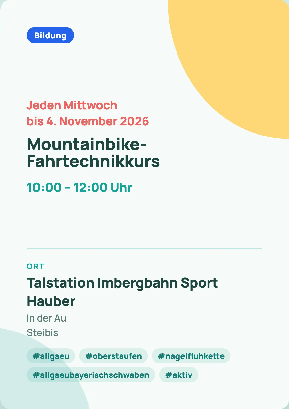 Veranstaltungsflyer