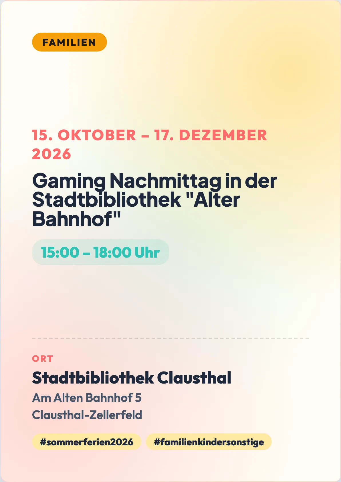 Veranstaltungsflyer
