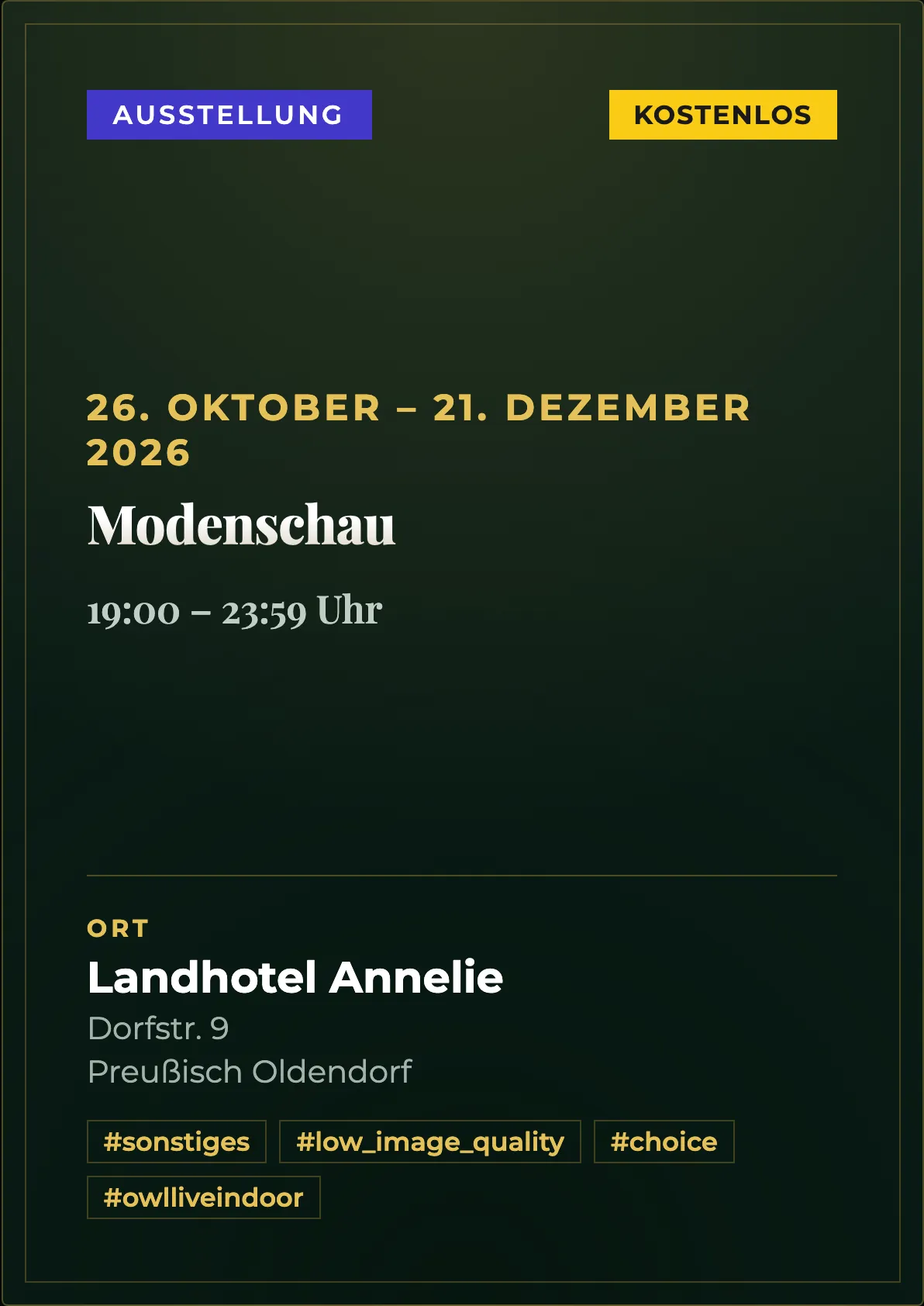 Veranstaltungsflyer