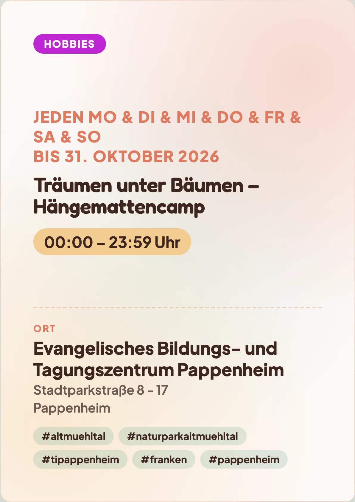 Veranstaltungsflyer