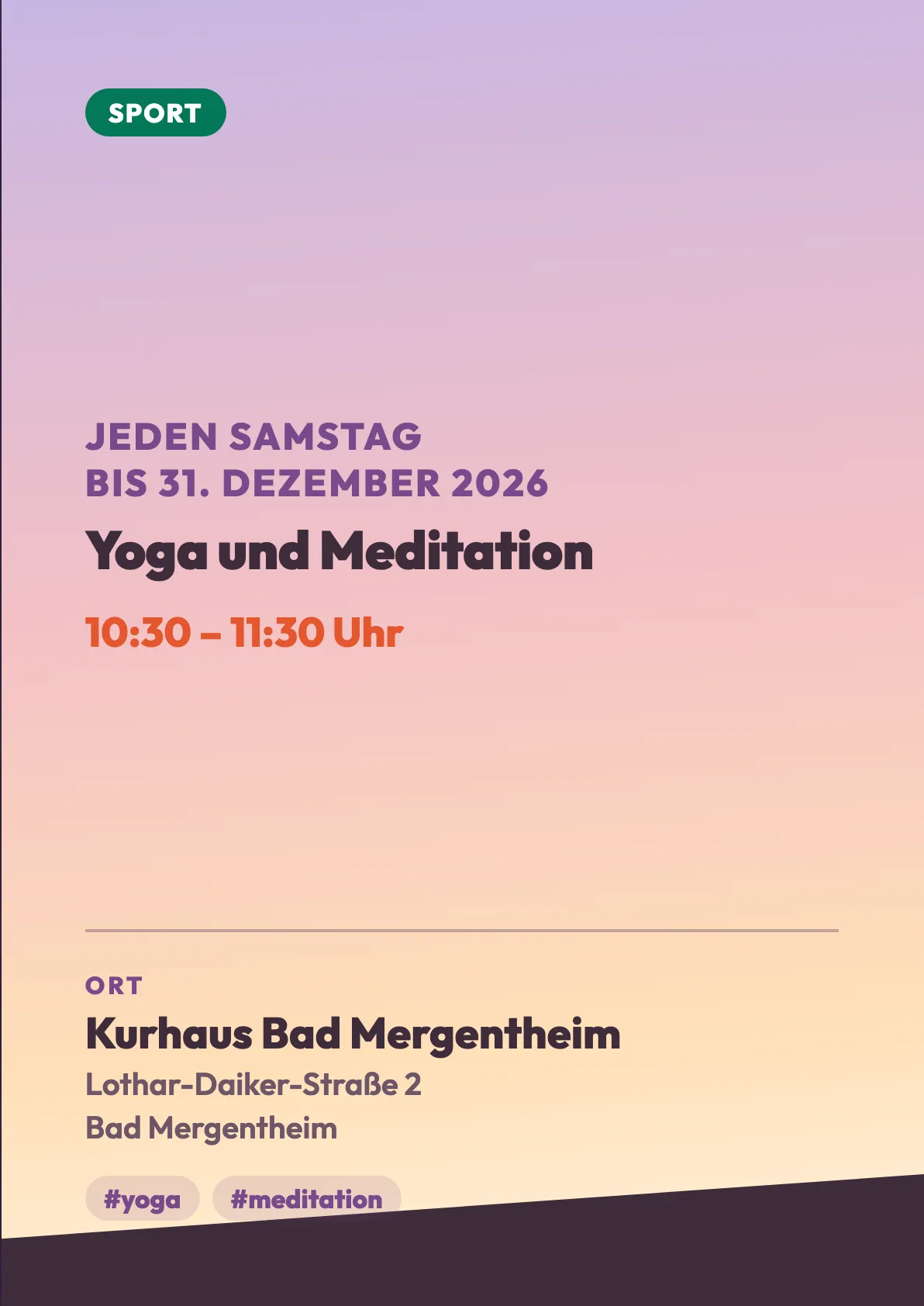Veranstaltungsflyer