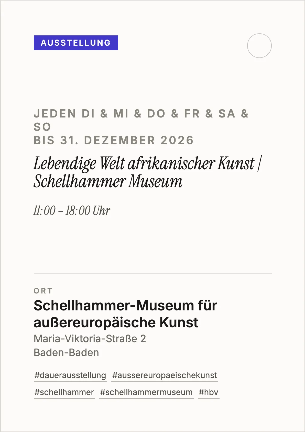 Veranstaltungsflyer