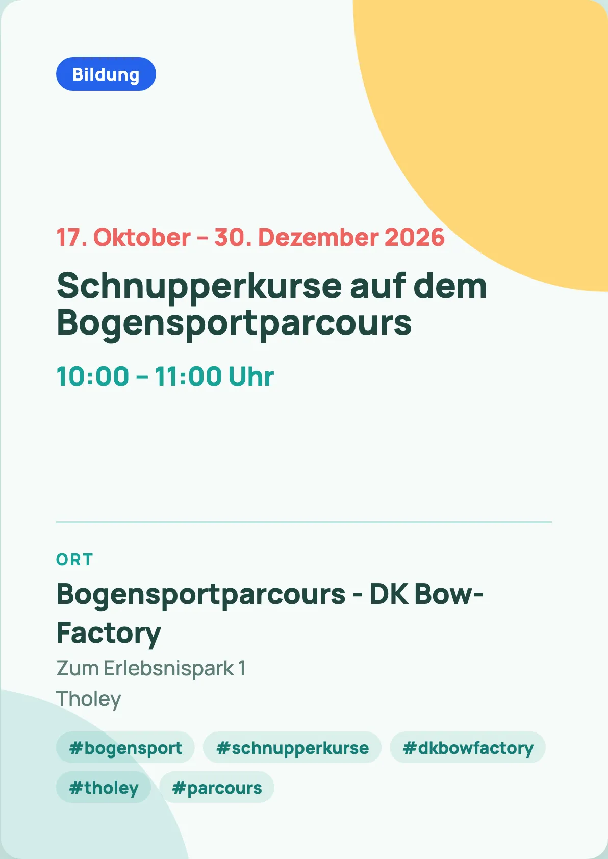Veranstaltungsflyer