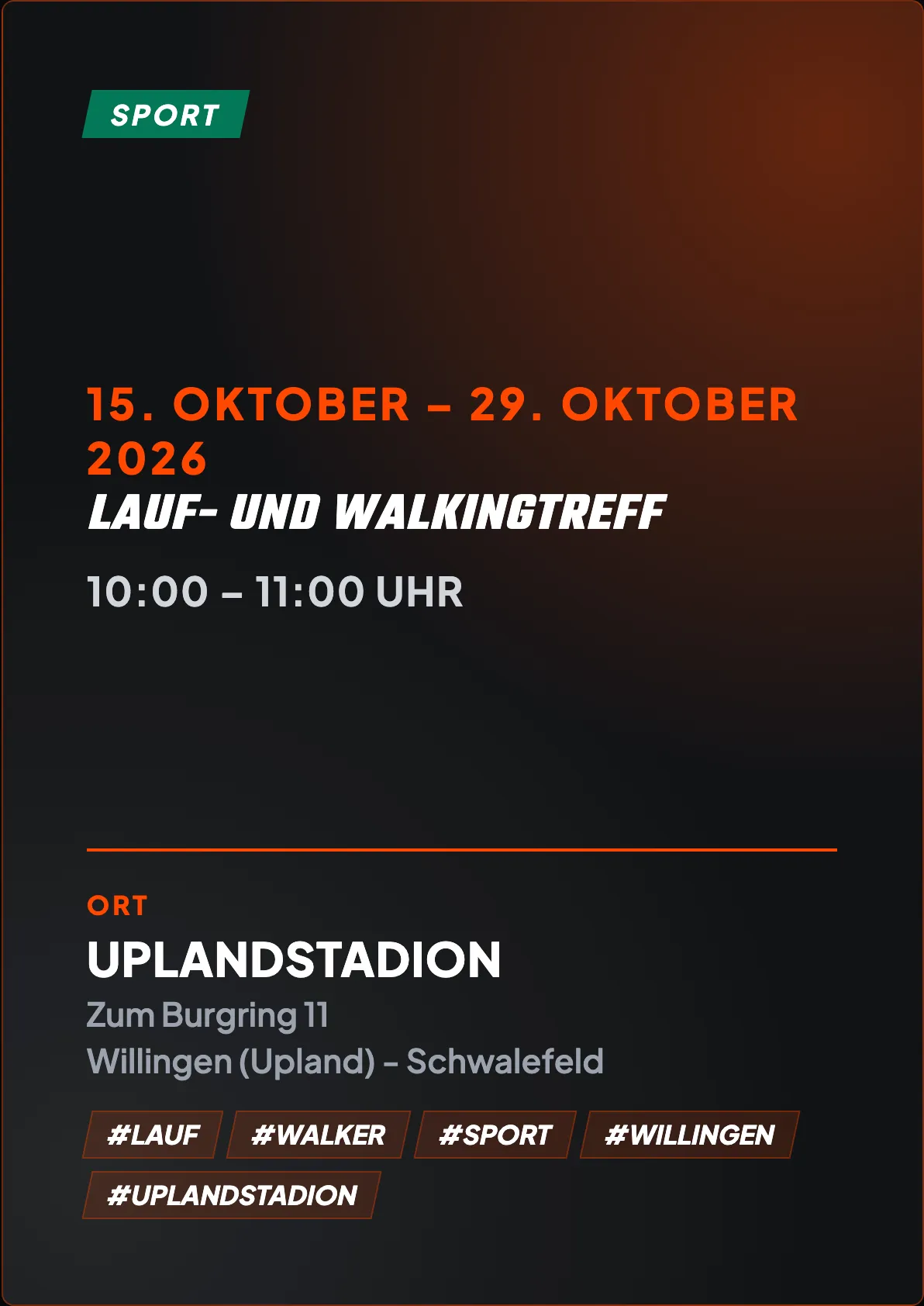 Veranstaltungsflyer