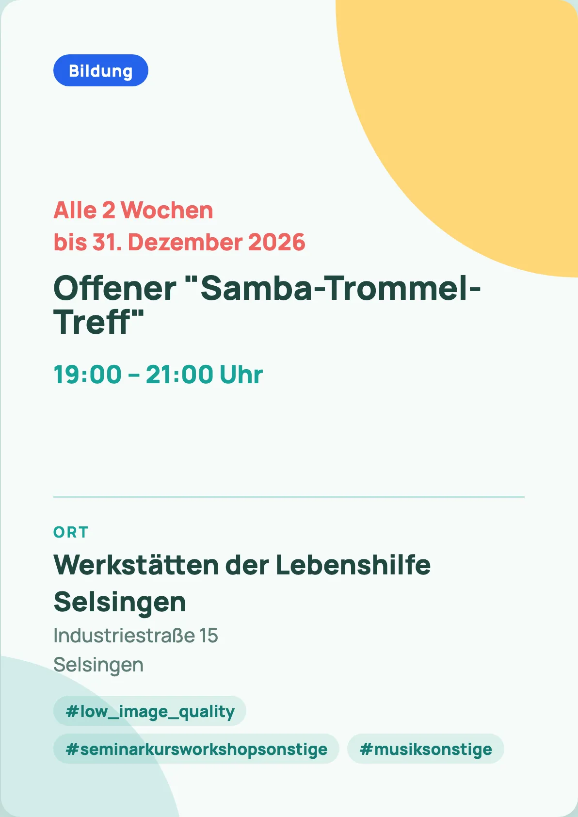 Veranstaltungsflyer