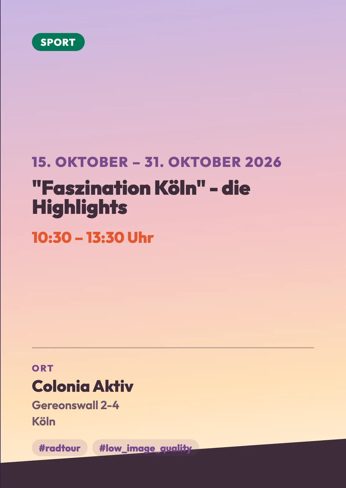 Veranstaltungsflyer
