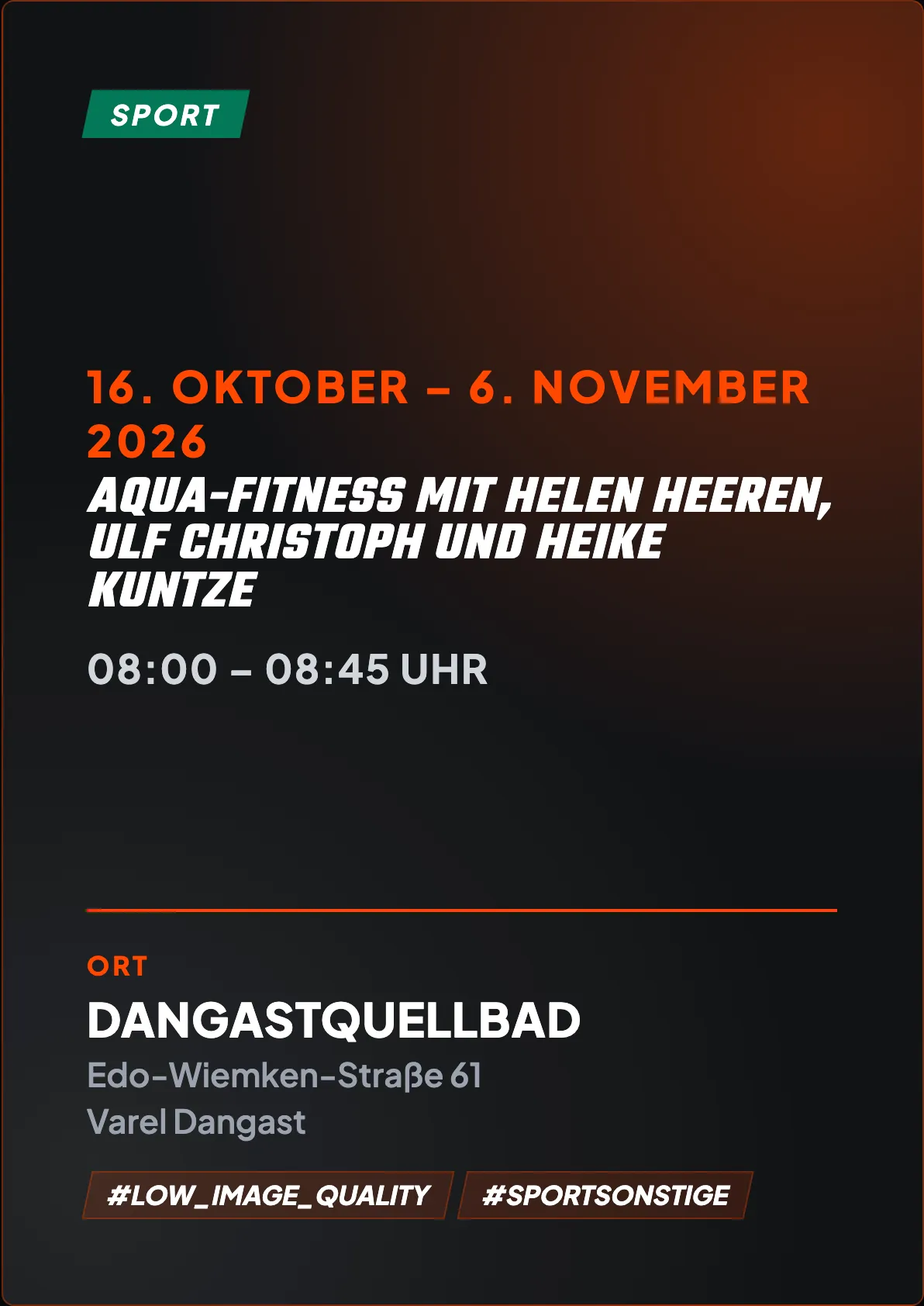 Veranstaltungsflyer