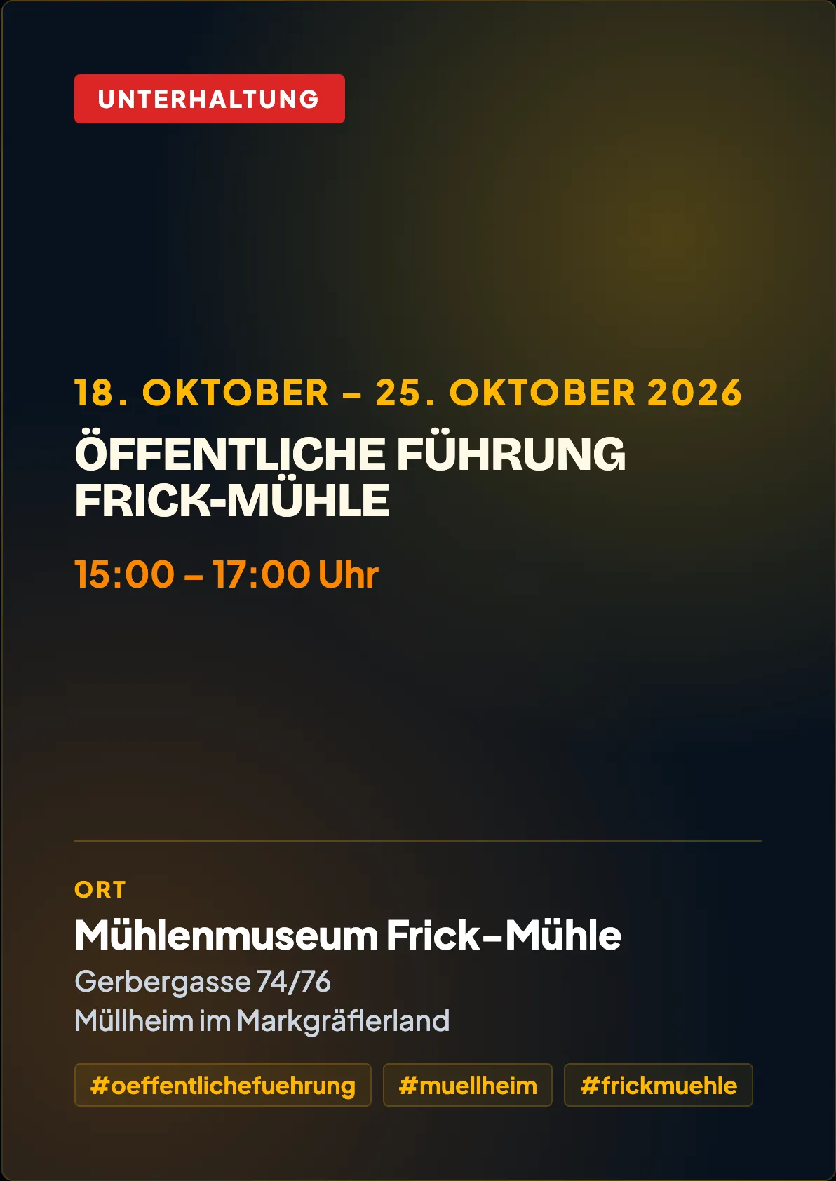 Veranstaltungsflyer