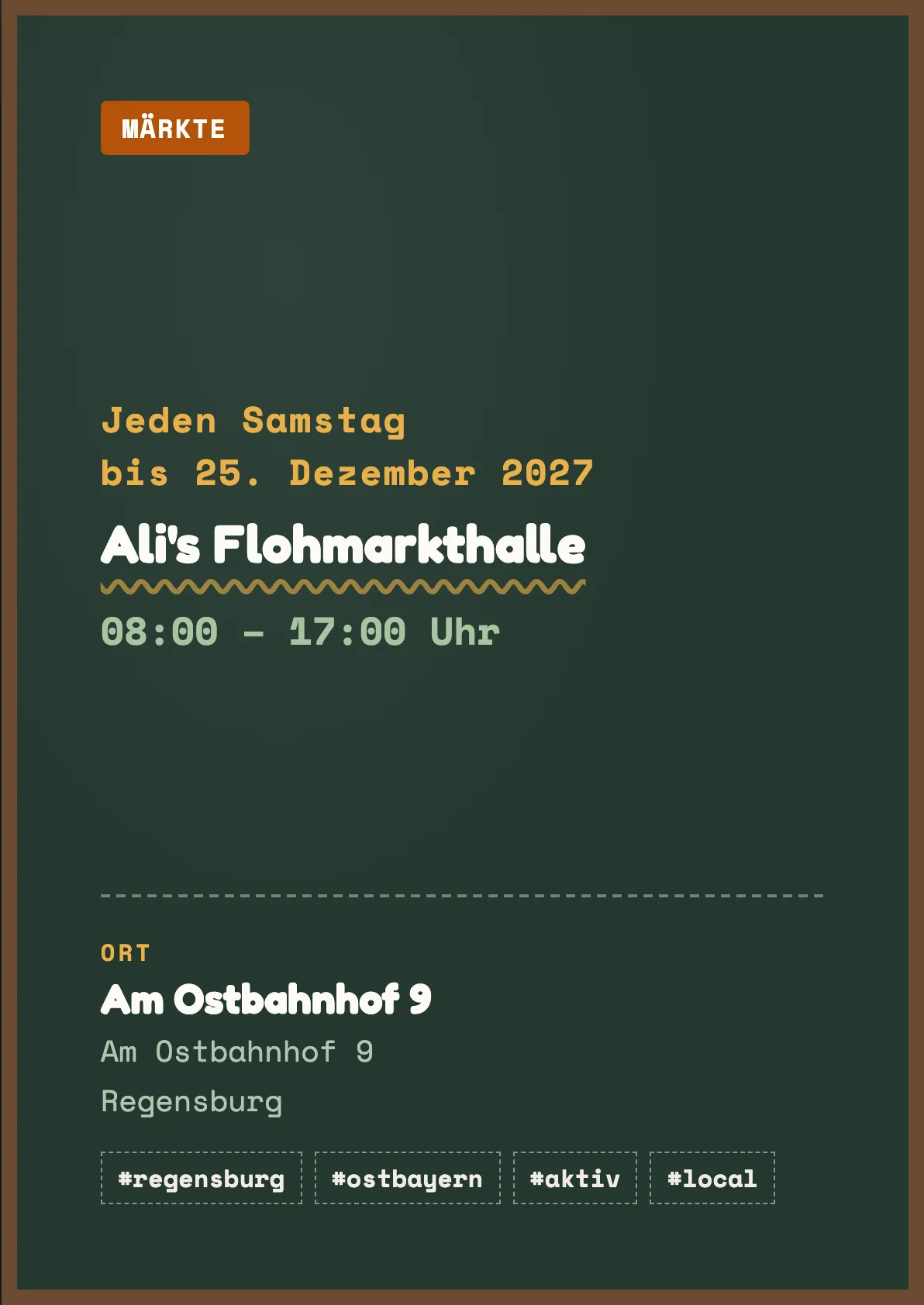 Veranstaltungsflyer