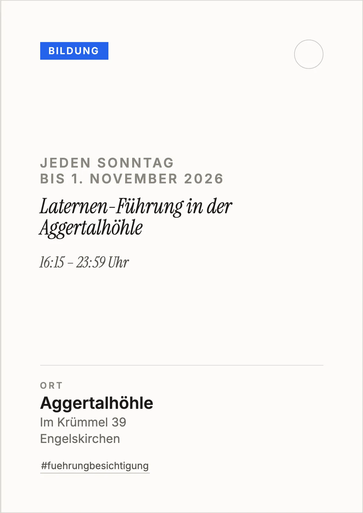 Veranstaltungsflyer