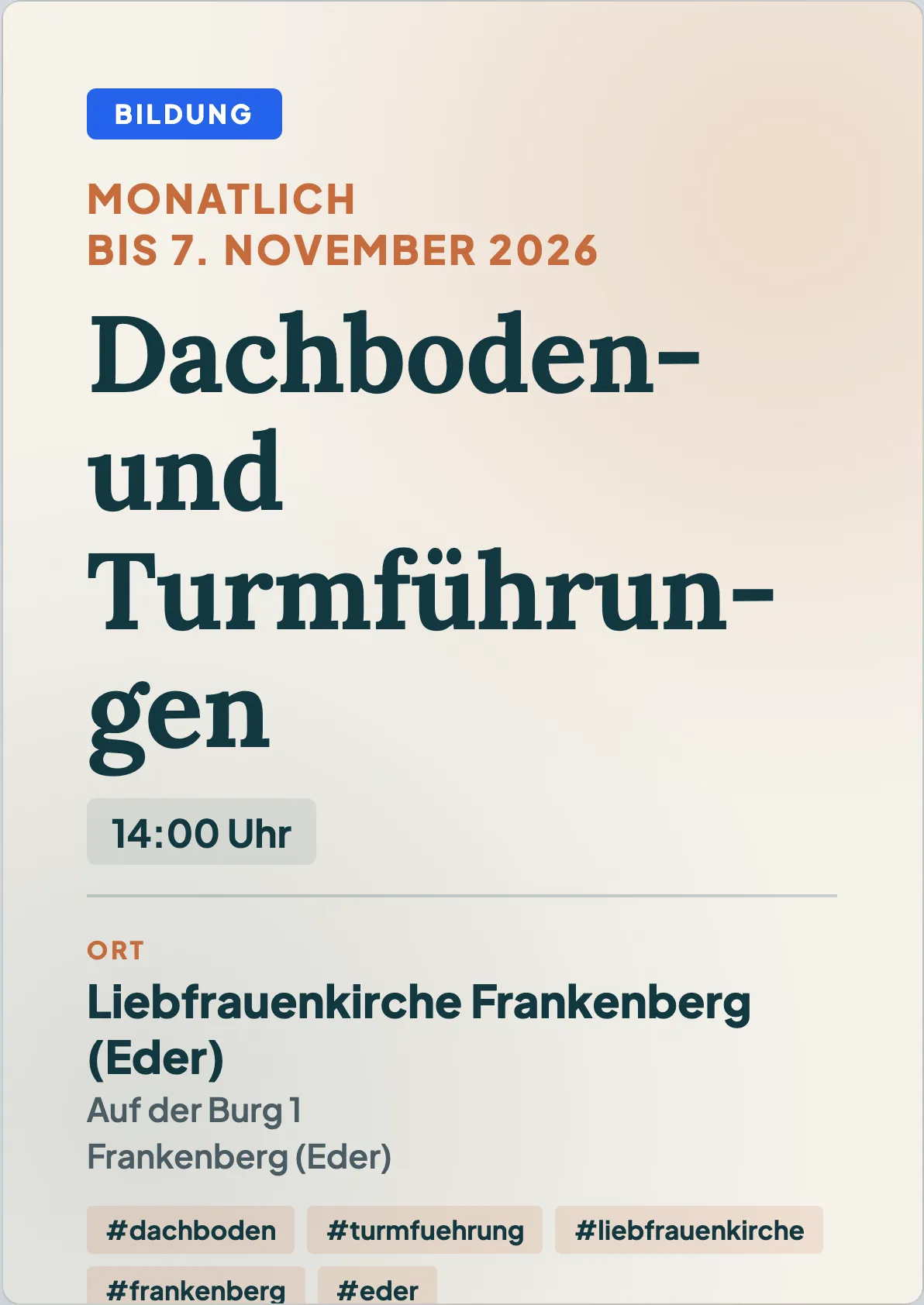 Veranstaltungsflyer