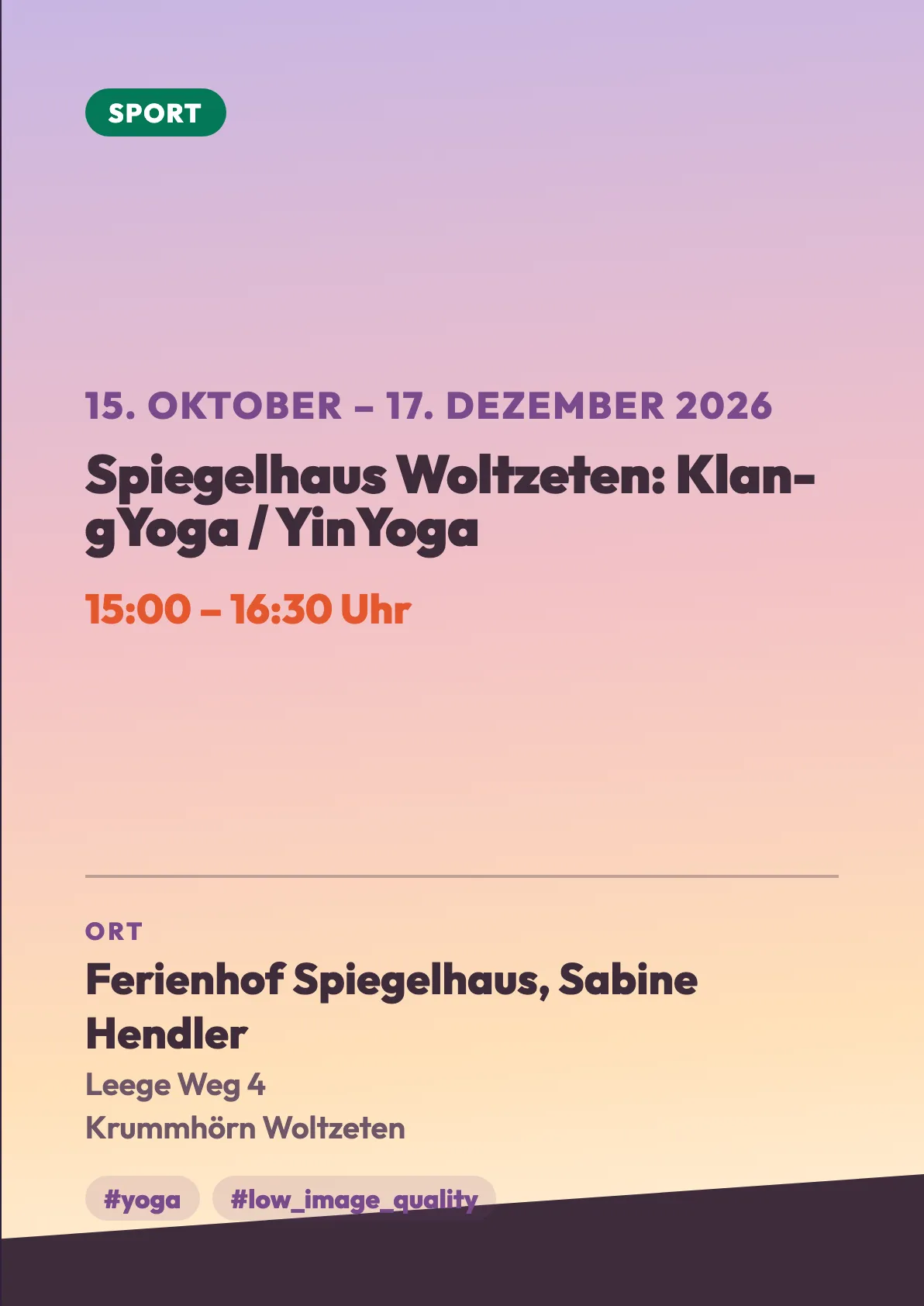 Veranstaltungsflyer