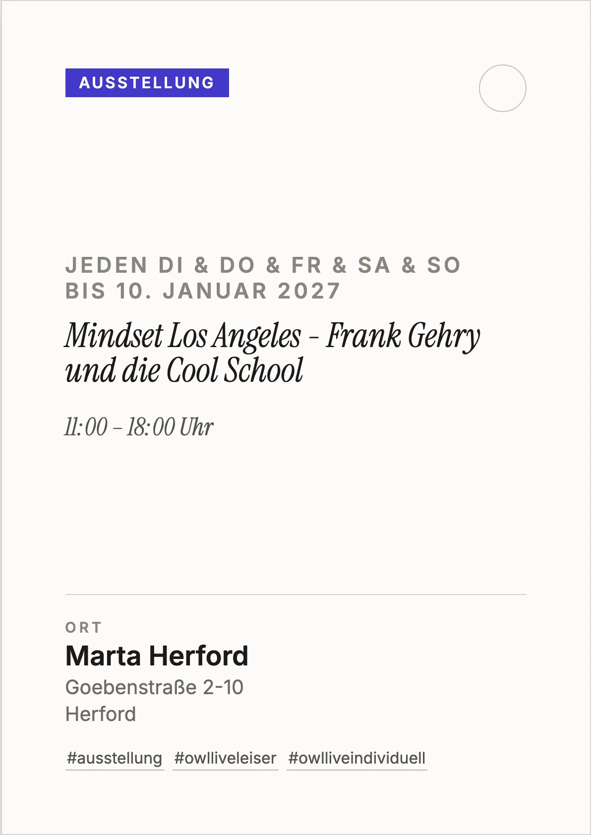 Veranstaltungsflyer