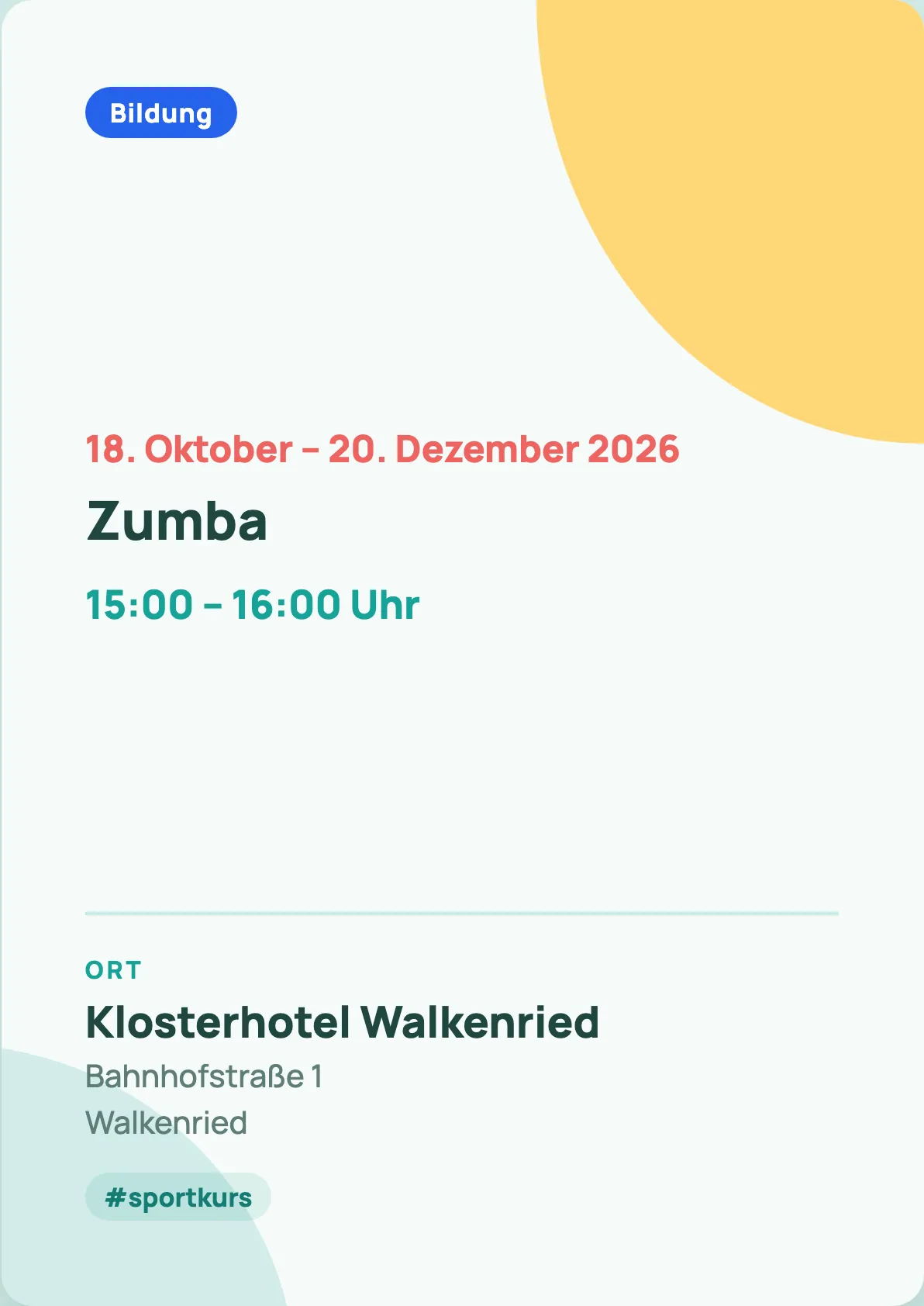 Veranstaltungsflyer